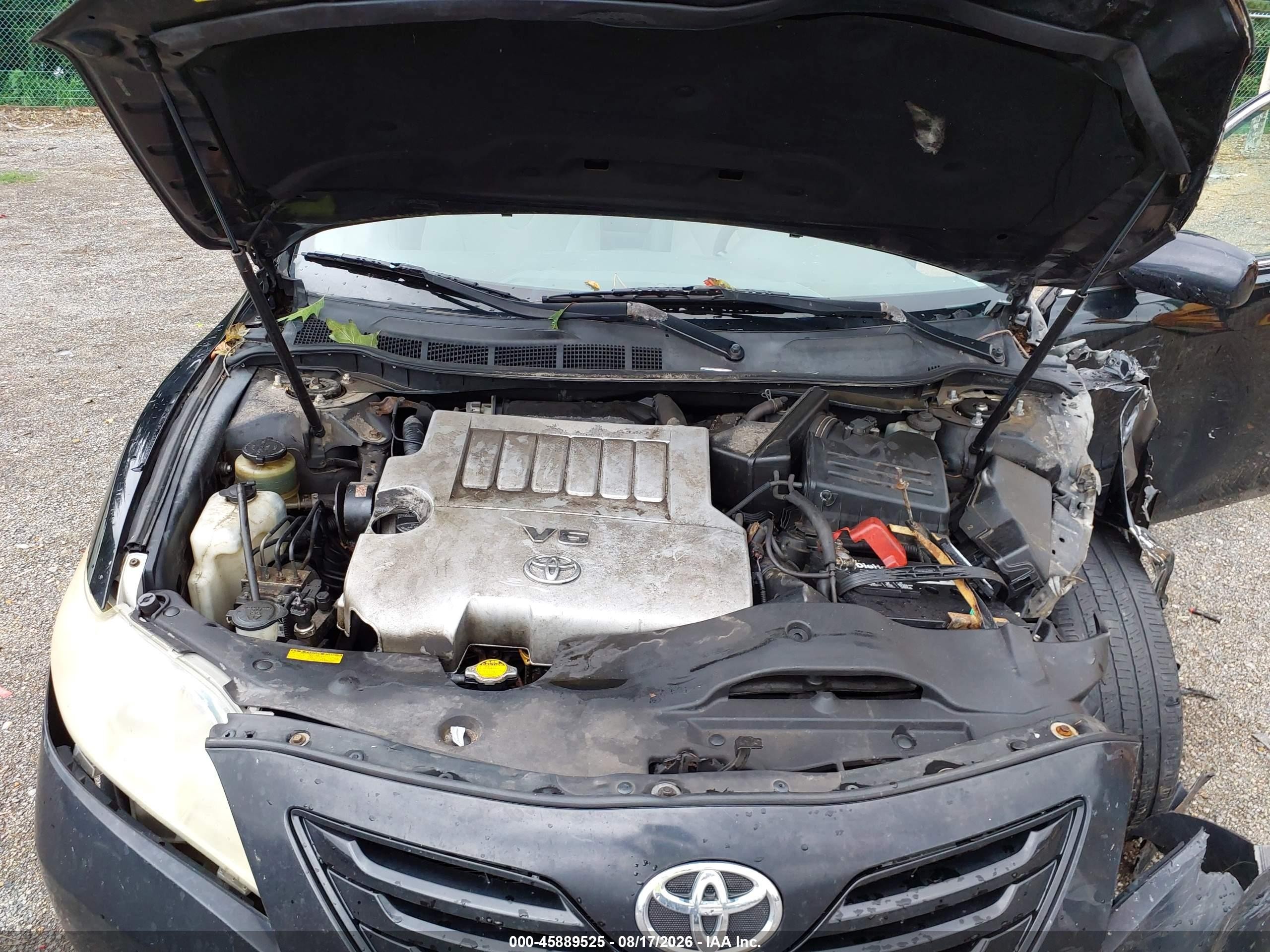 2009 Toyota Camry Le V6 Black vin: 4T1BK46K39U088238