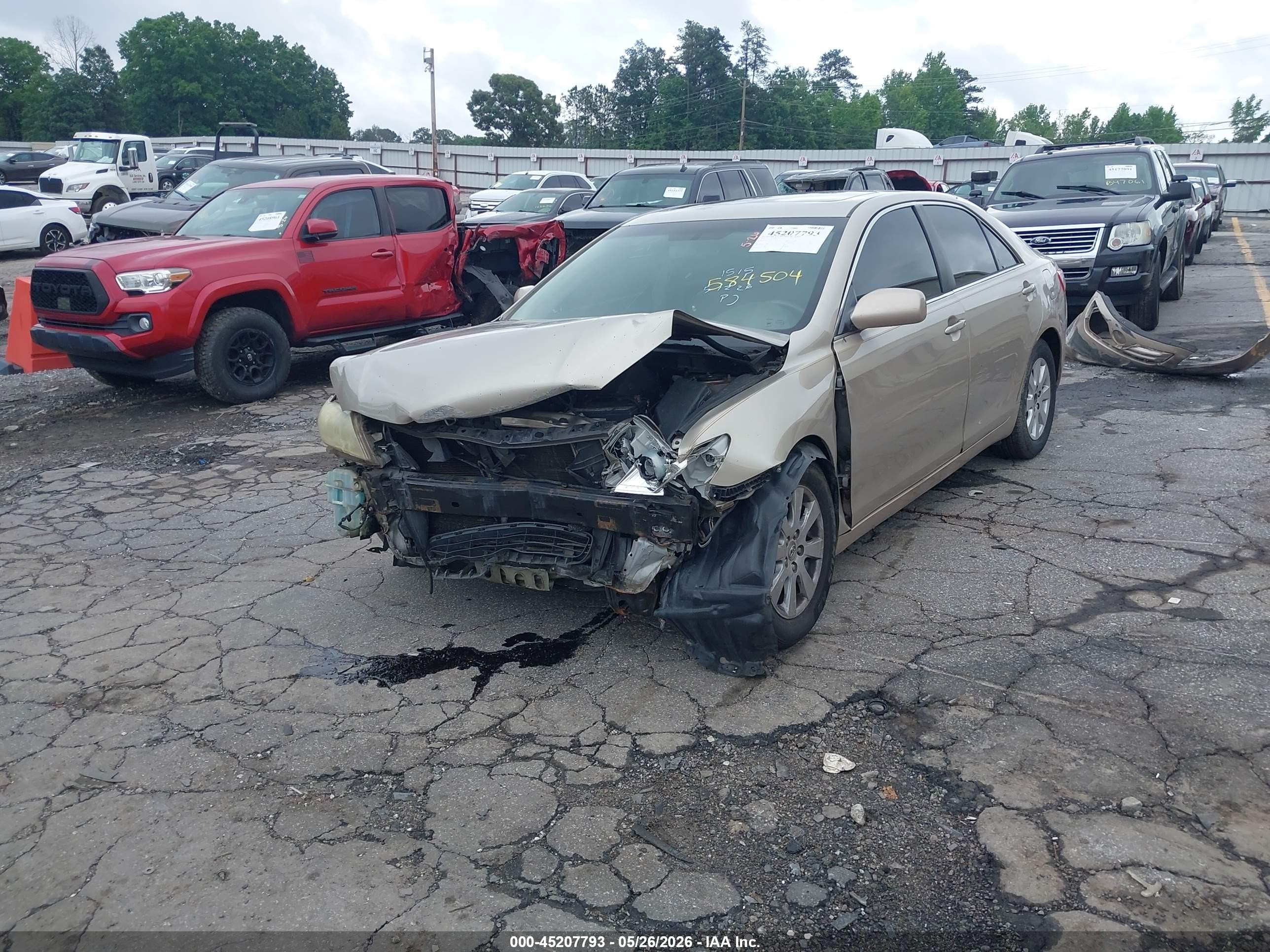 2009 Toyota Camry Xle V6 Gold vin: 4T1BK46K39U584804