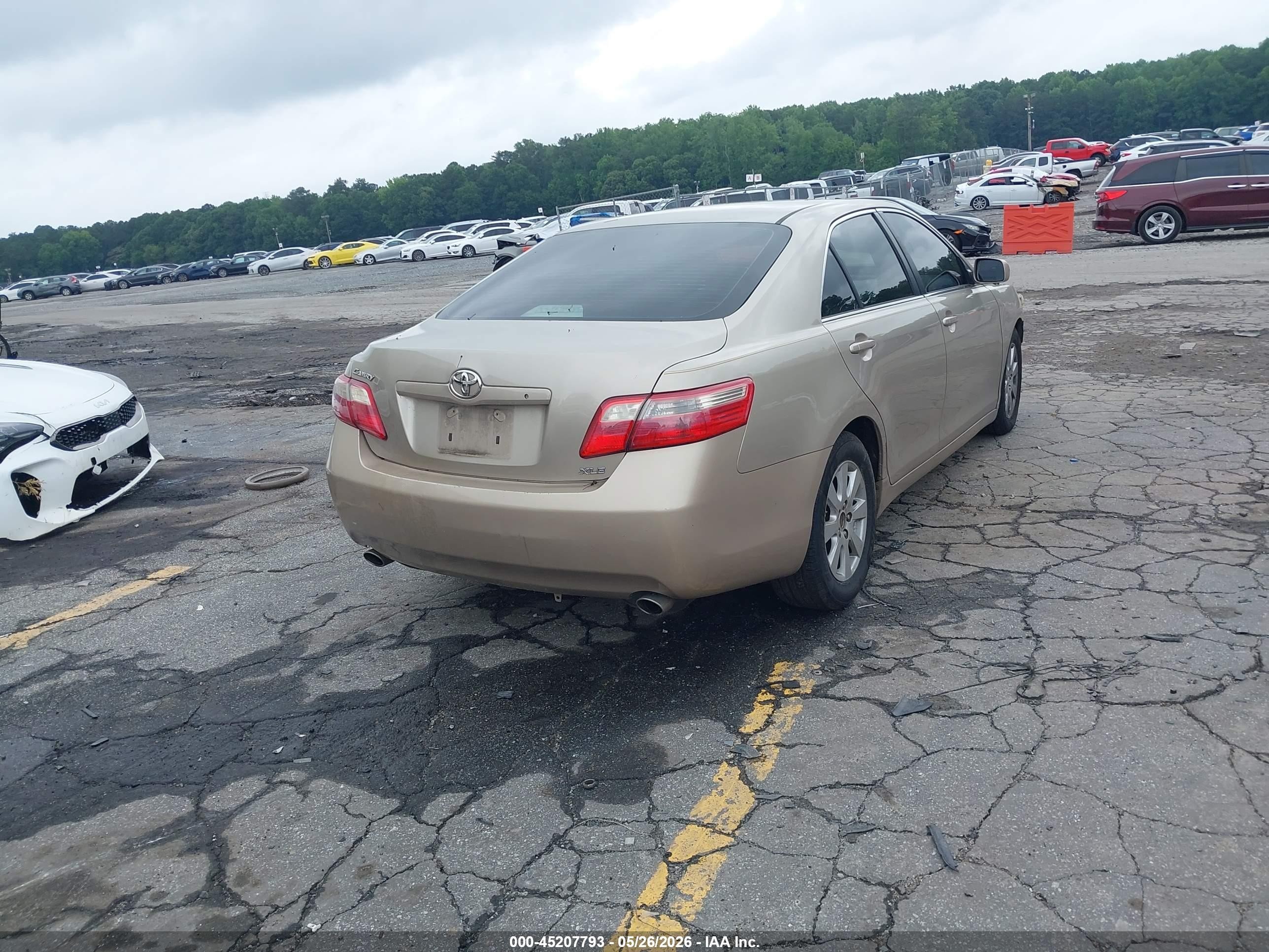 2009 Toyota Camry Xle V6 Gold vin: 4T1BK46K39U584804