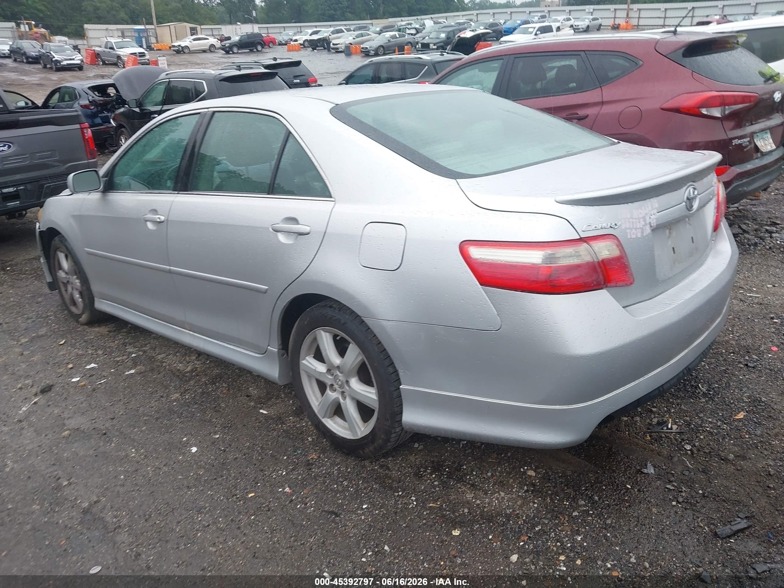 2009 Toyota Camry Se V6 Серебряный vin: 4T1BK46K39U587671