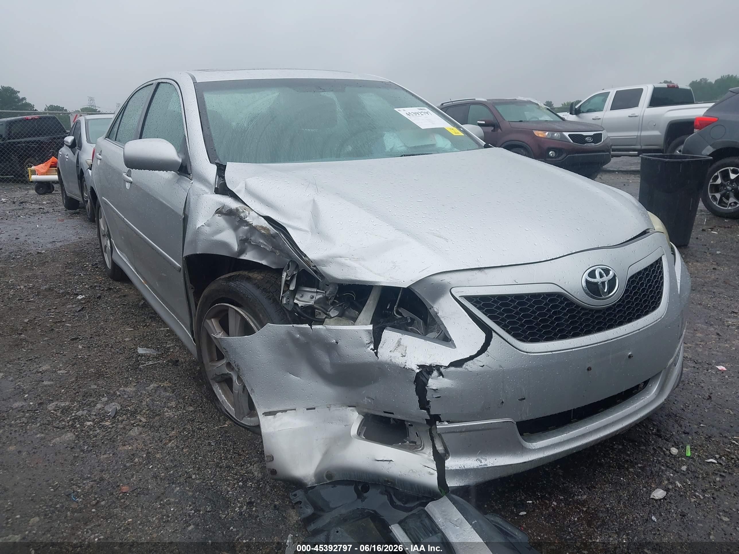 2009 Toyota Camry Se V6 Серебряный vin: 4T1BK46K39U587671