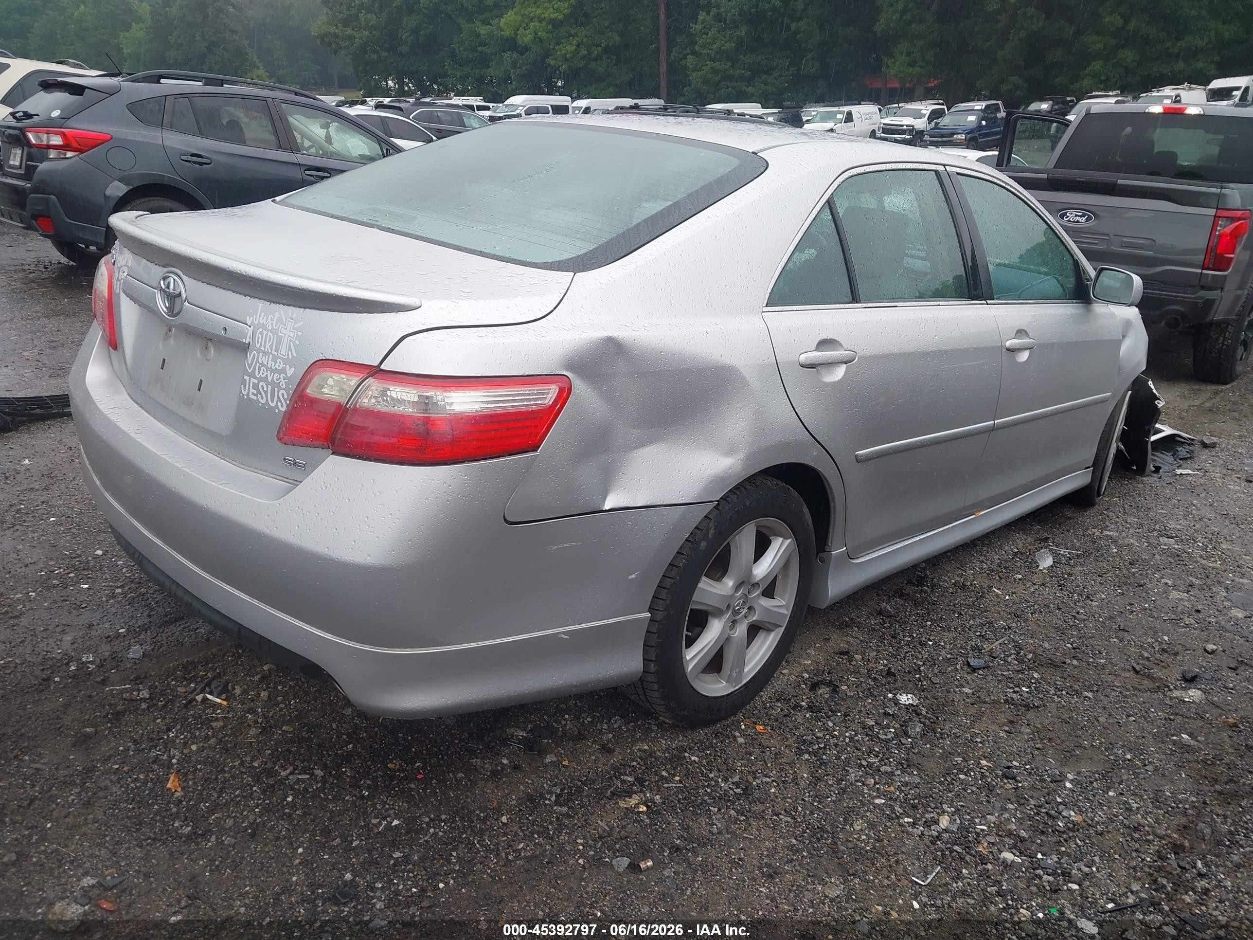 2009 Toyota Camry Se V6 Серебряный vin: 4T1BK46K39U587671