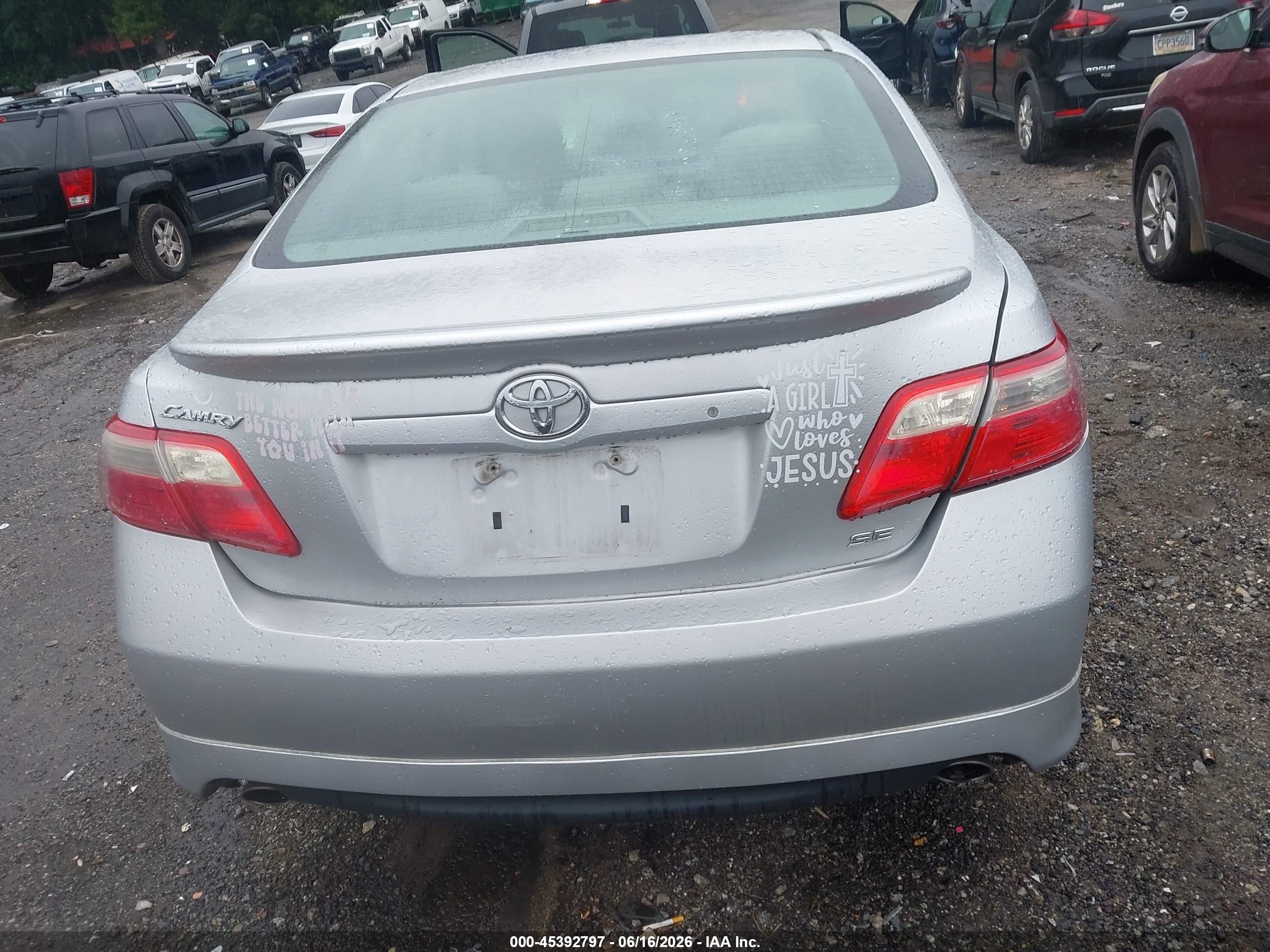 2009 Toyota Camry Se V6 Серебряный vin: 4T1BK46K39U587671