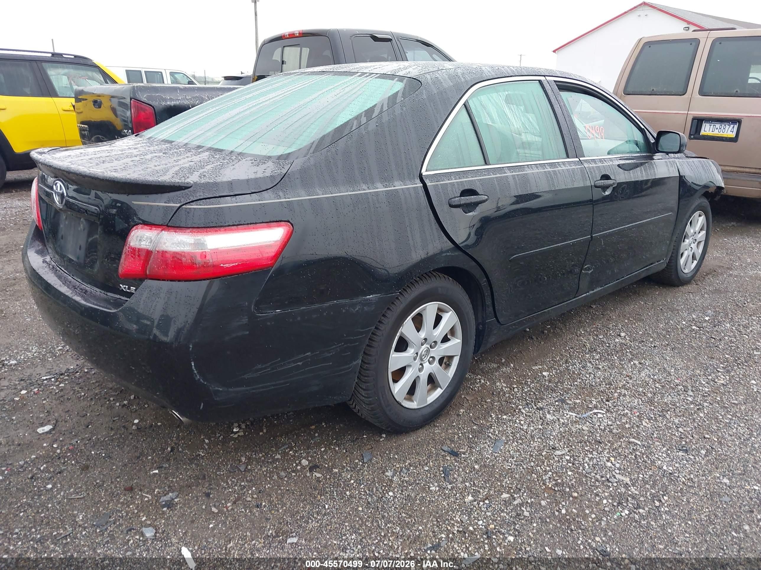 2009 Toyota Camry Xle V6 Black vin: 4T1BK46K39U589078