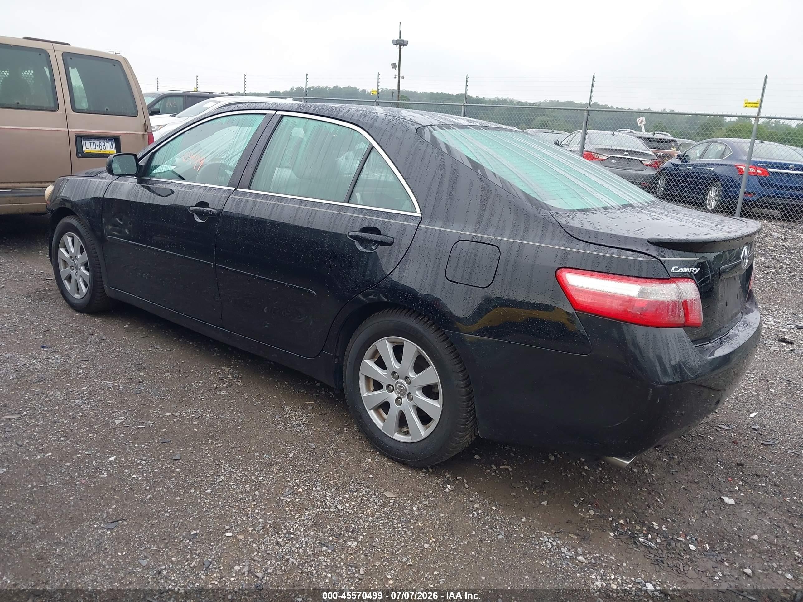 2009 Toyota Camry Xle V6 Black vin: 4T1BK46K39U589078