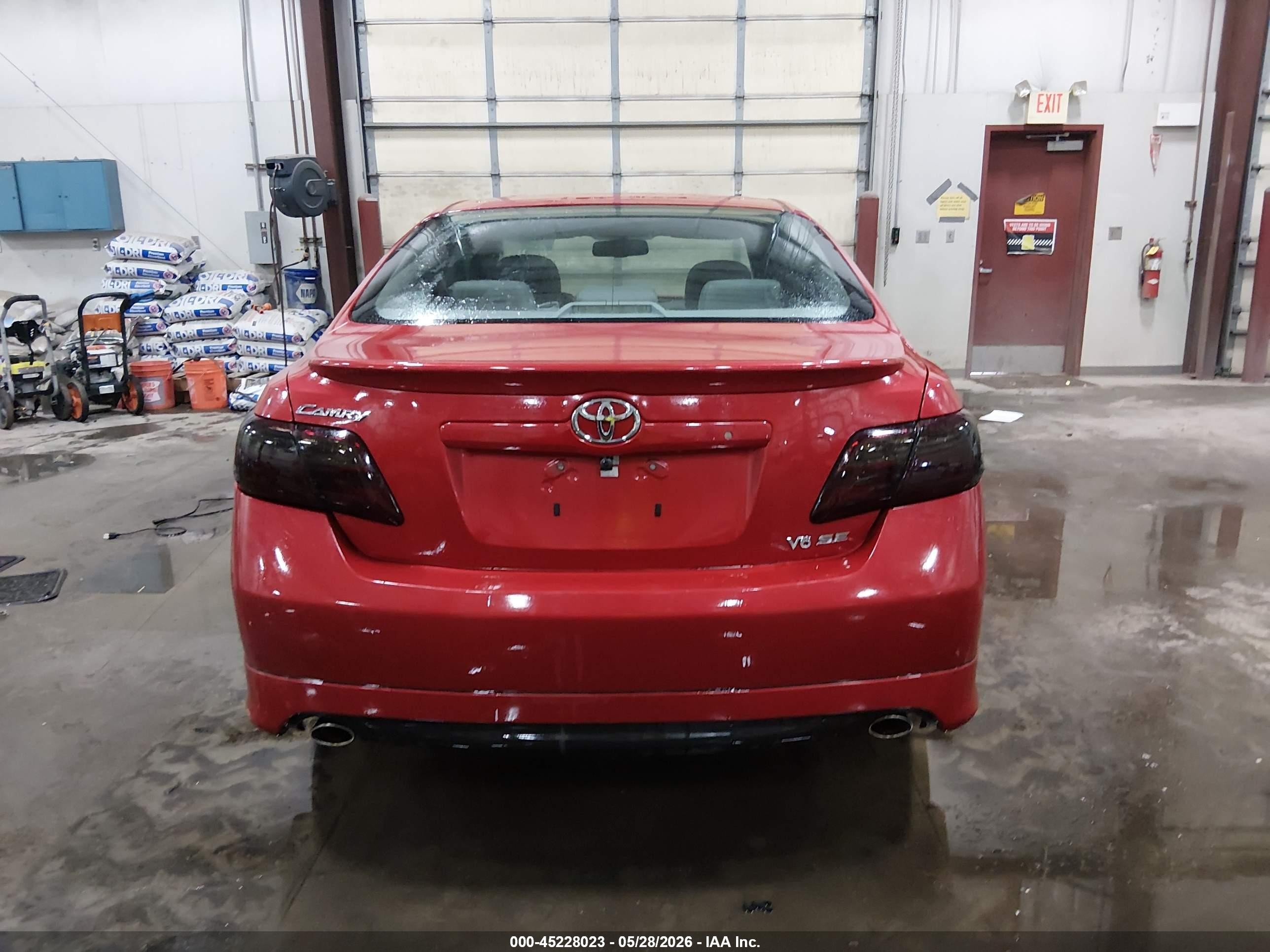 2007 Toyota Camry Se V6 Красный vin: 4T1BK46K47U001878