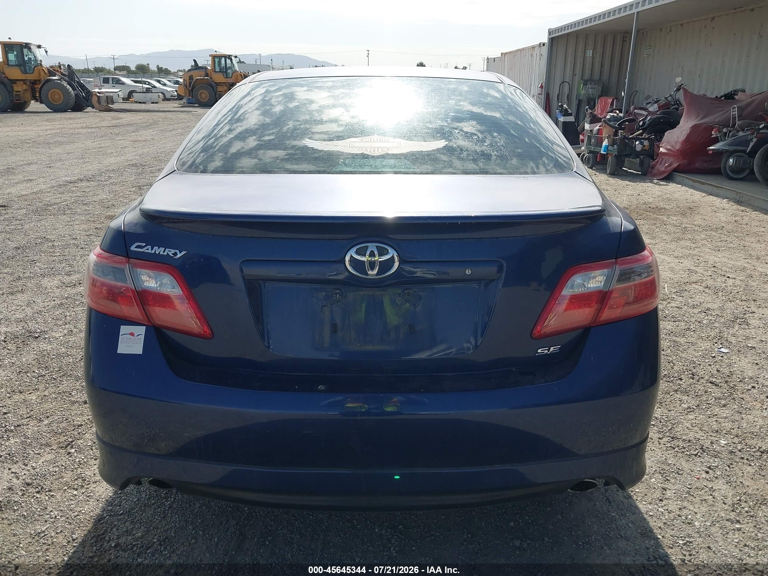2007 Toyota Camry Se V6 Blue vin: 4T1BK46K47U013612