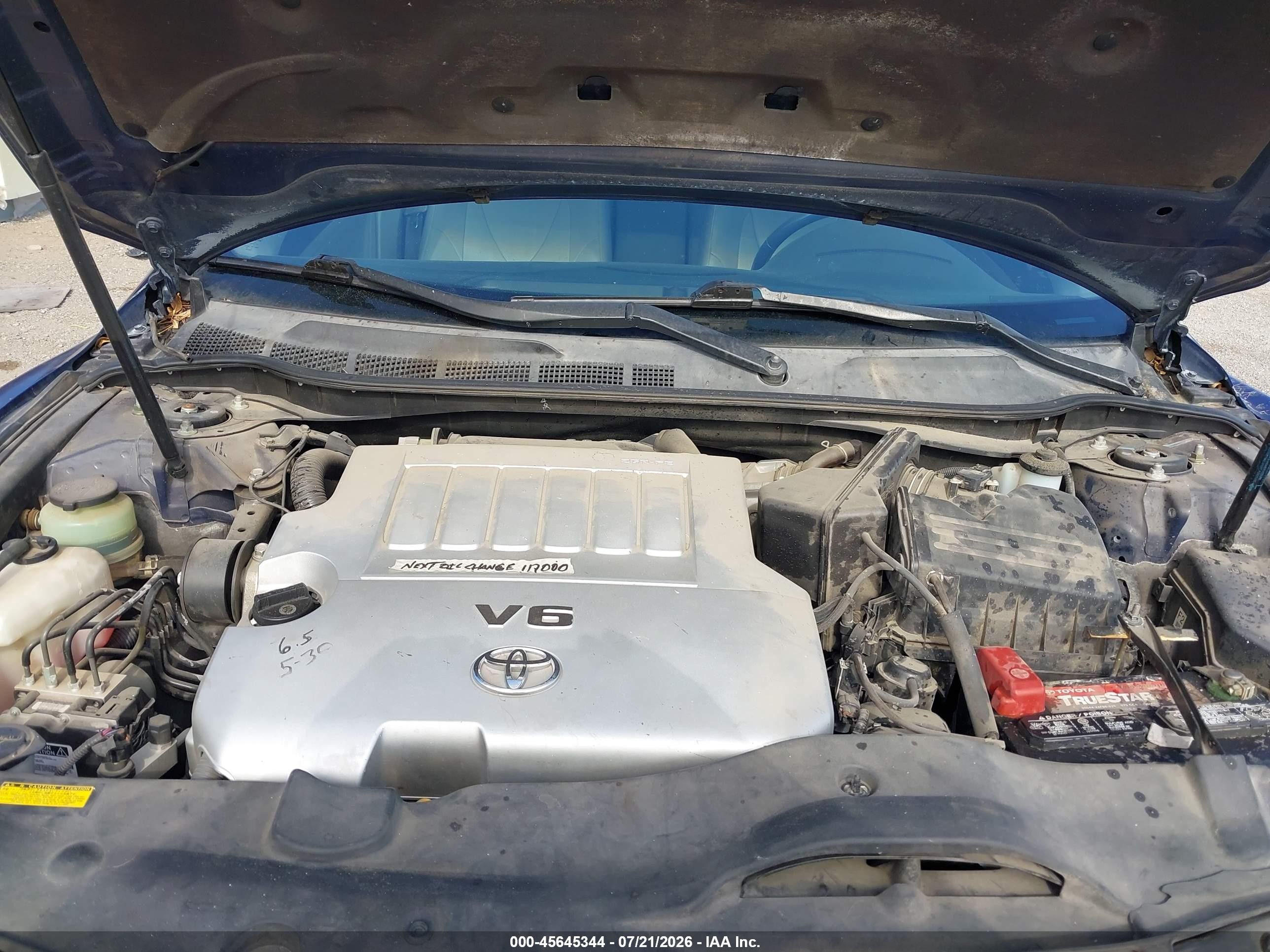 2007 Toyota Camry Se V6 Blue vin: 4T1BK46K47U013612