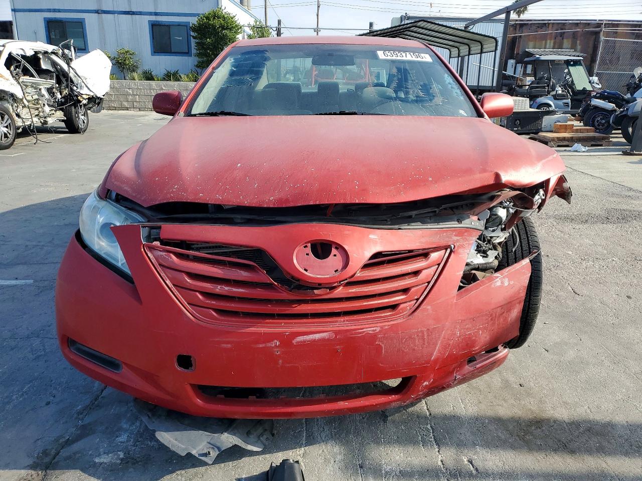 2007 Toyota Camry Le V6 Red vin: 4T1BK46K47U016784