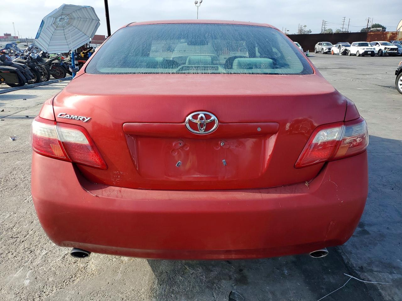 2007 Toyota Camry Le V6 Red vin: 4T1BK46K47U016784