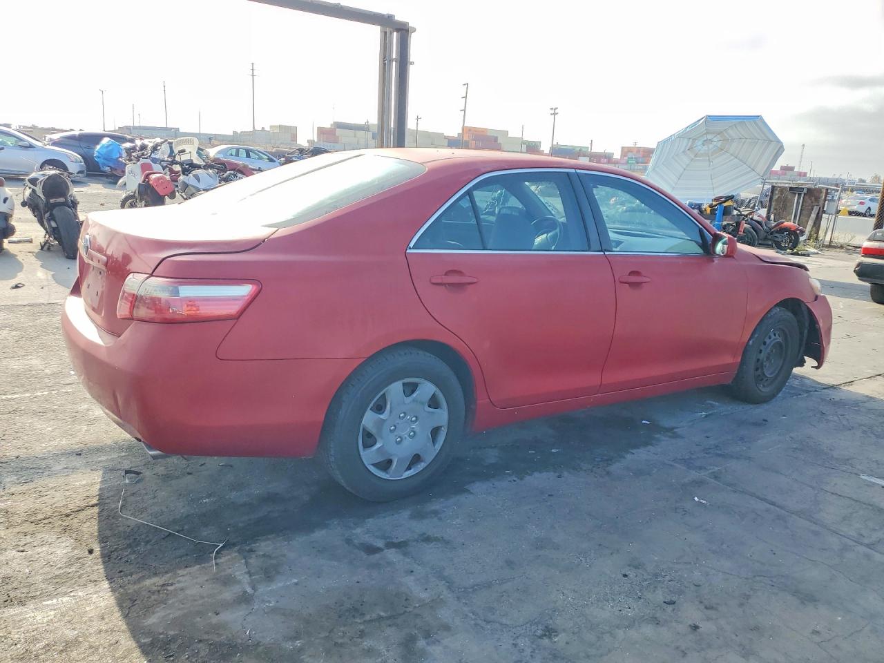 2007 Toyota Camry Le V6 Red vin: 4T1BK46K47U016784