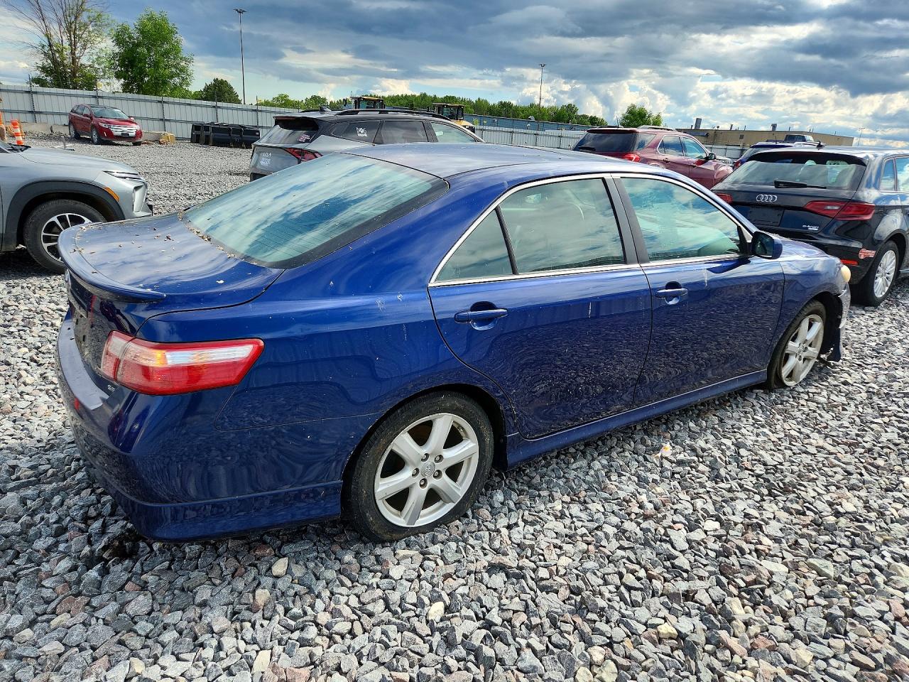 2007 Toyota Camry Se V6 Blue vin: 4T1BK46K47U024755