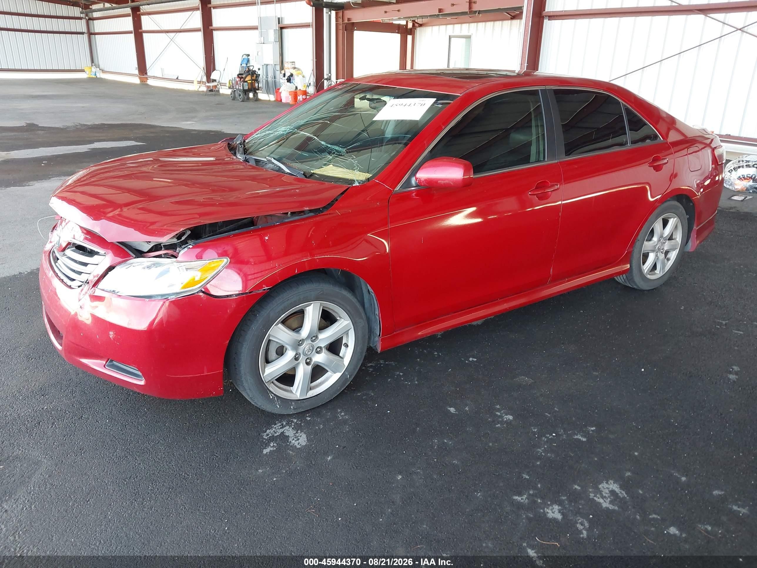 2007 Toyota Camry Se V6 Красный vin: 4T1BK46K47U033052