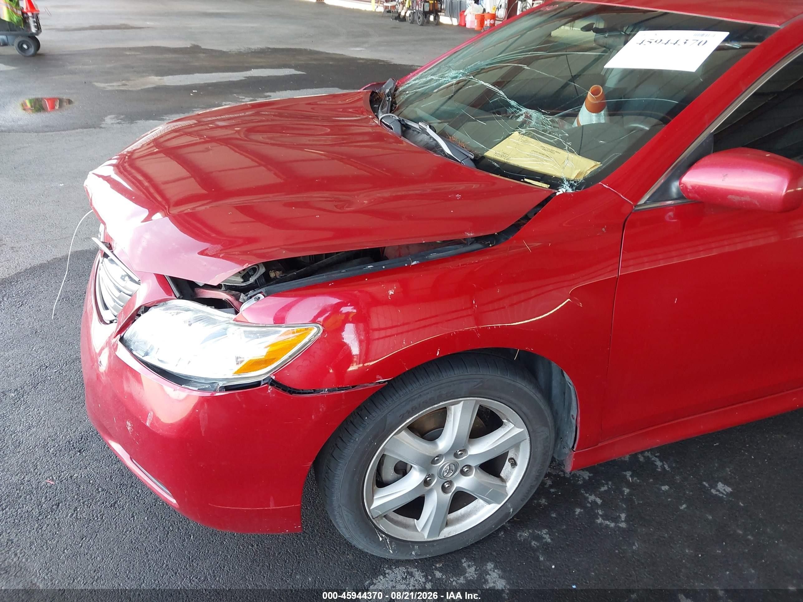 2007 Toyota Camry Se V6 Красный vin: 4T1BK46K47U033052