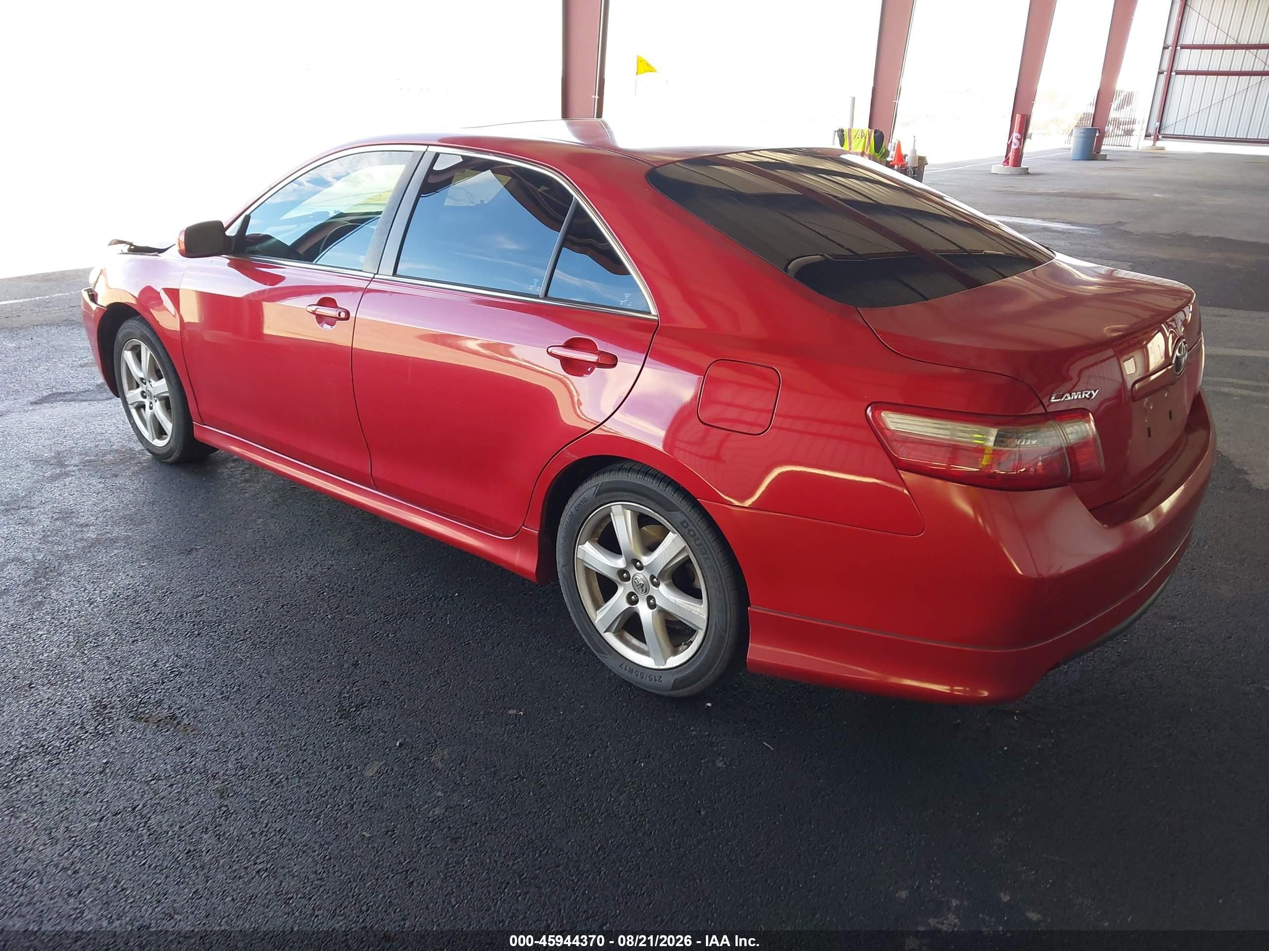 2007 Toyota Camry Se V6 Красный vin: 4T1BK46K47U033052