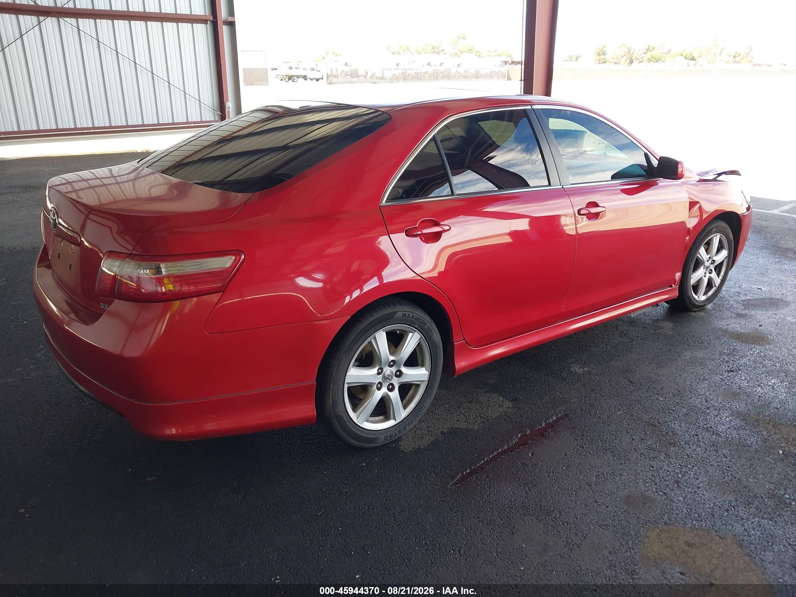 2007 Toyota Camry Se V6 Красный vin: 4T1BK46K47U033052