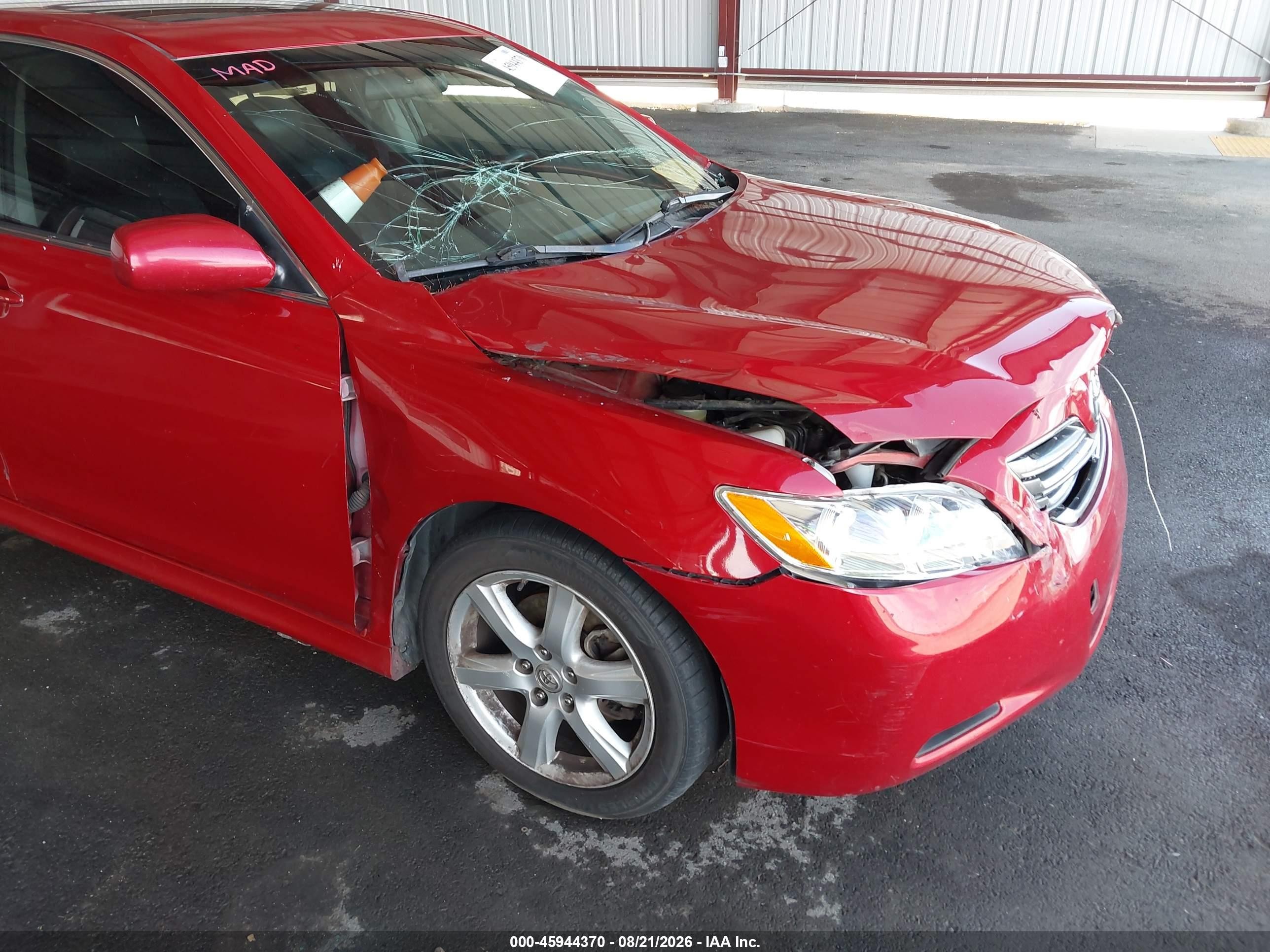 2007 Toyota Camry Se V6 Красный vin: 4T1BK46K47U033052