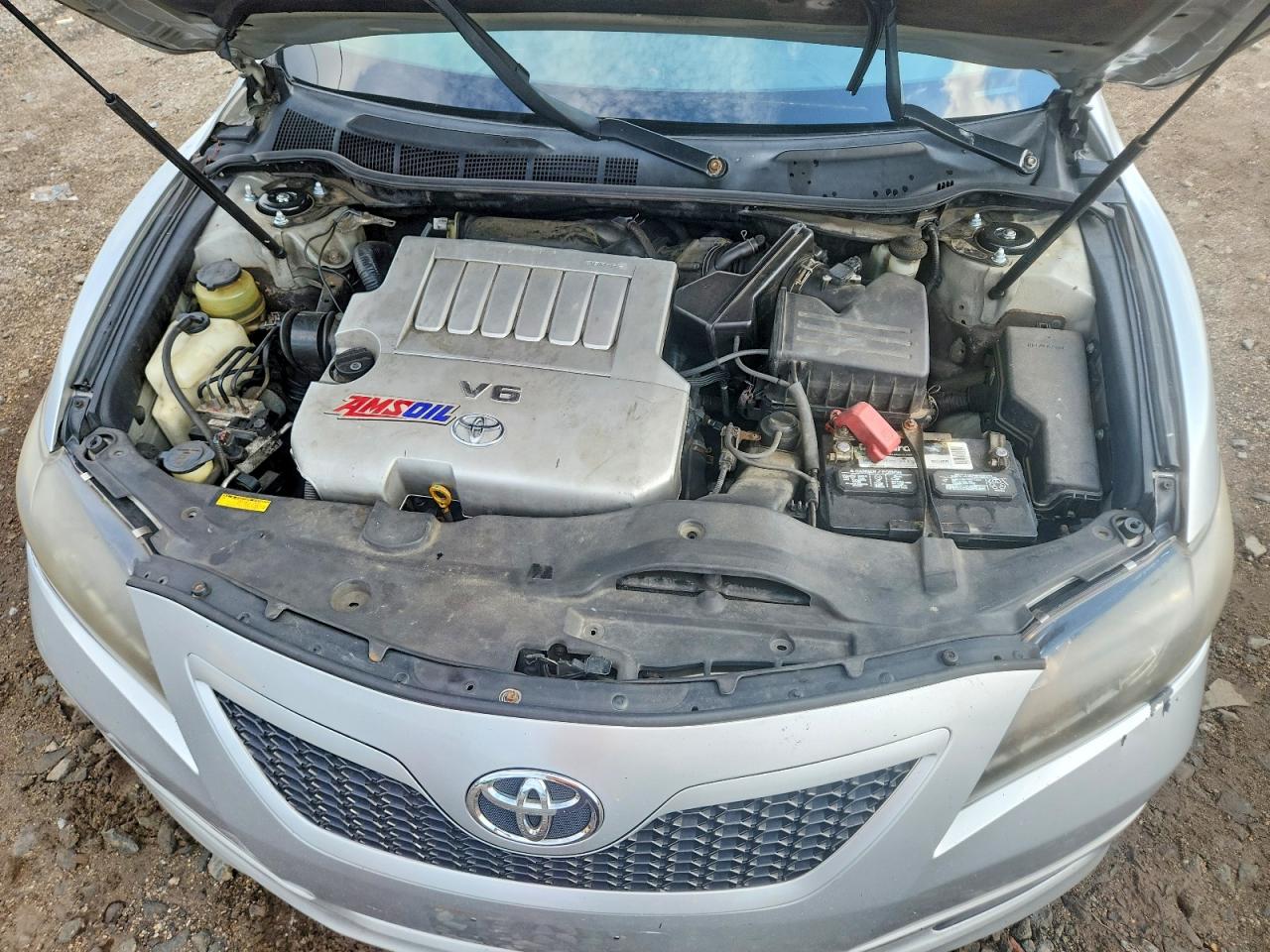 2007 Toyota Camry Se V6 Silver vin: 4T1BK46K47U531512
