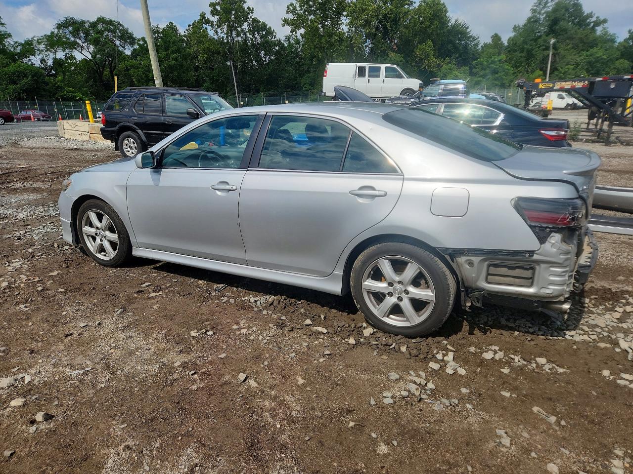 2007 Toyota Camry Se V6 Silver vin: 4T1BK46K47U531512