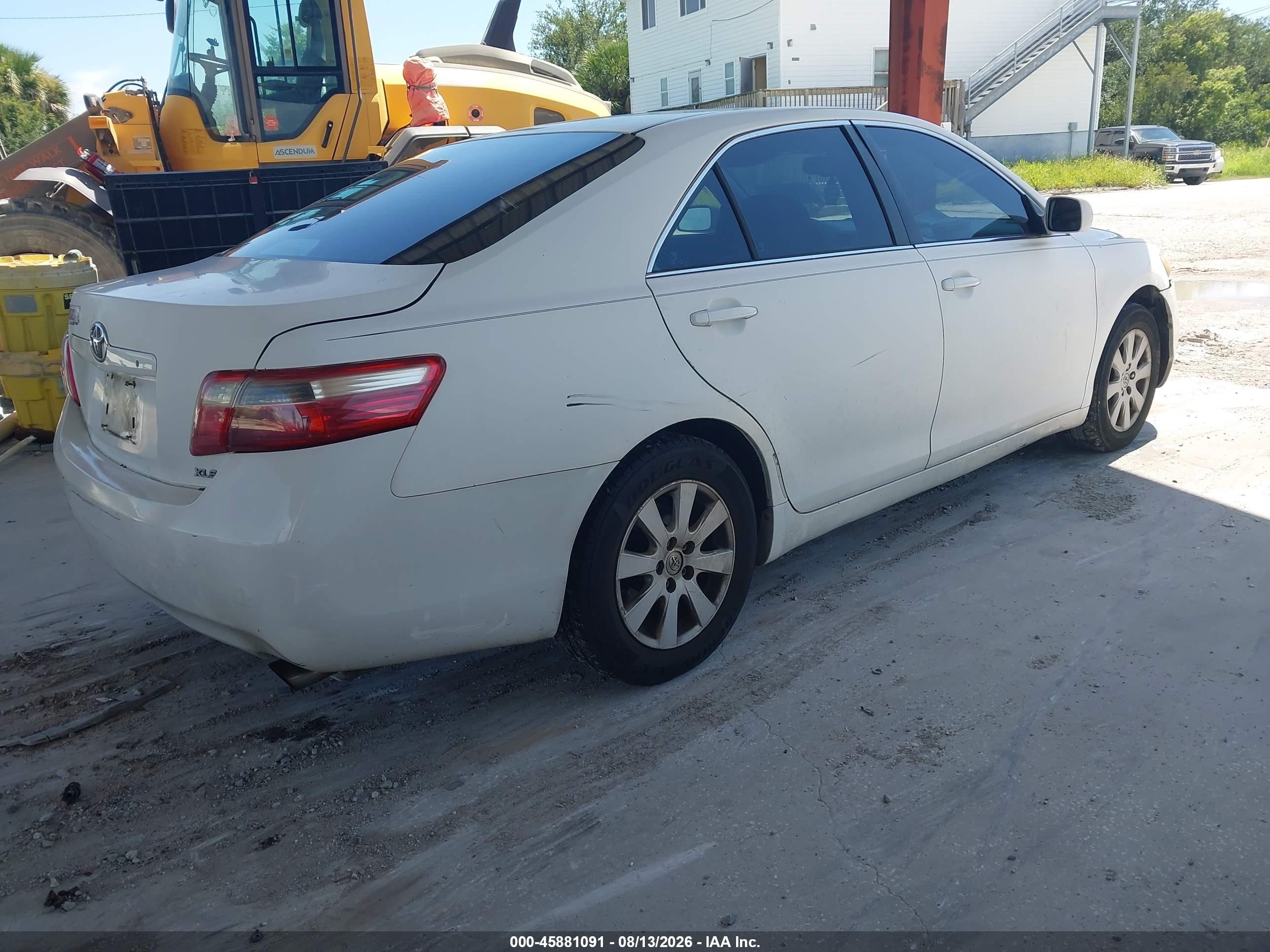 2007 Toyota Camry Xle V6 White vin: 4T1BK46K47U532207