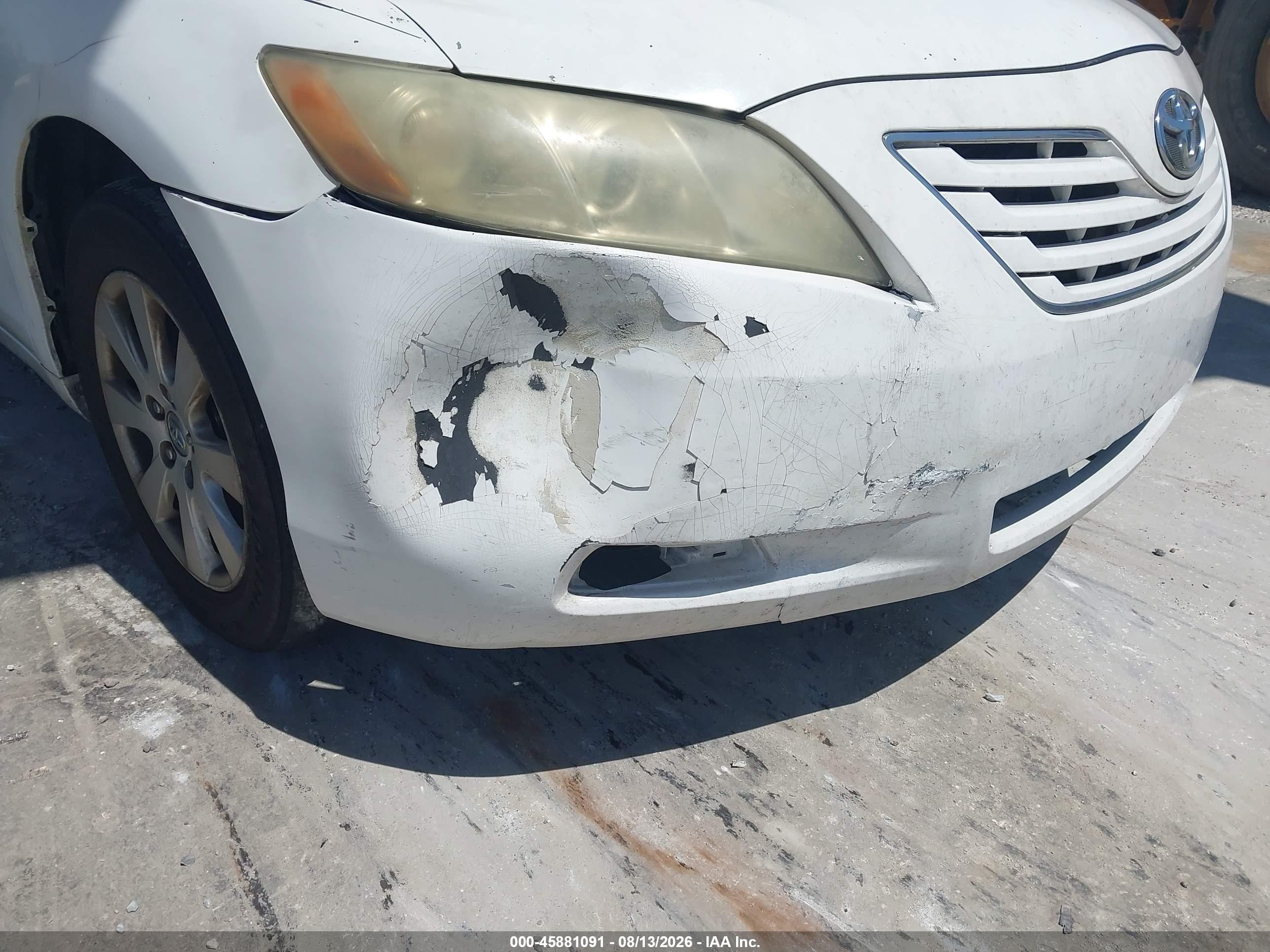 2007 Toyota Camry Xle V6 White vin: 4T1BK46K47U532207
