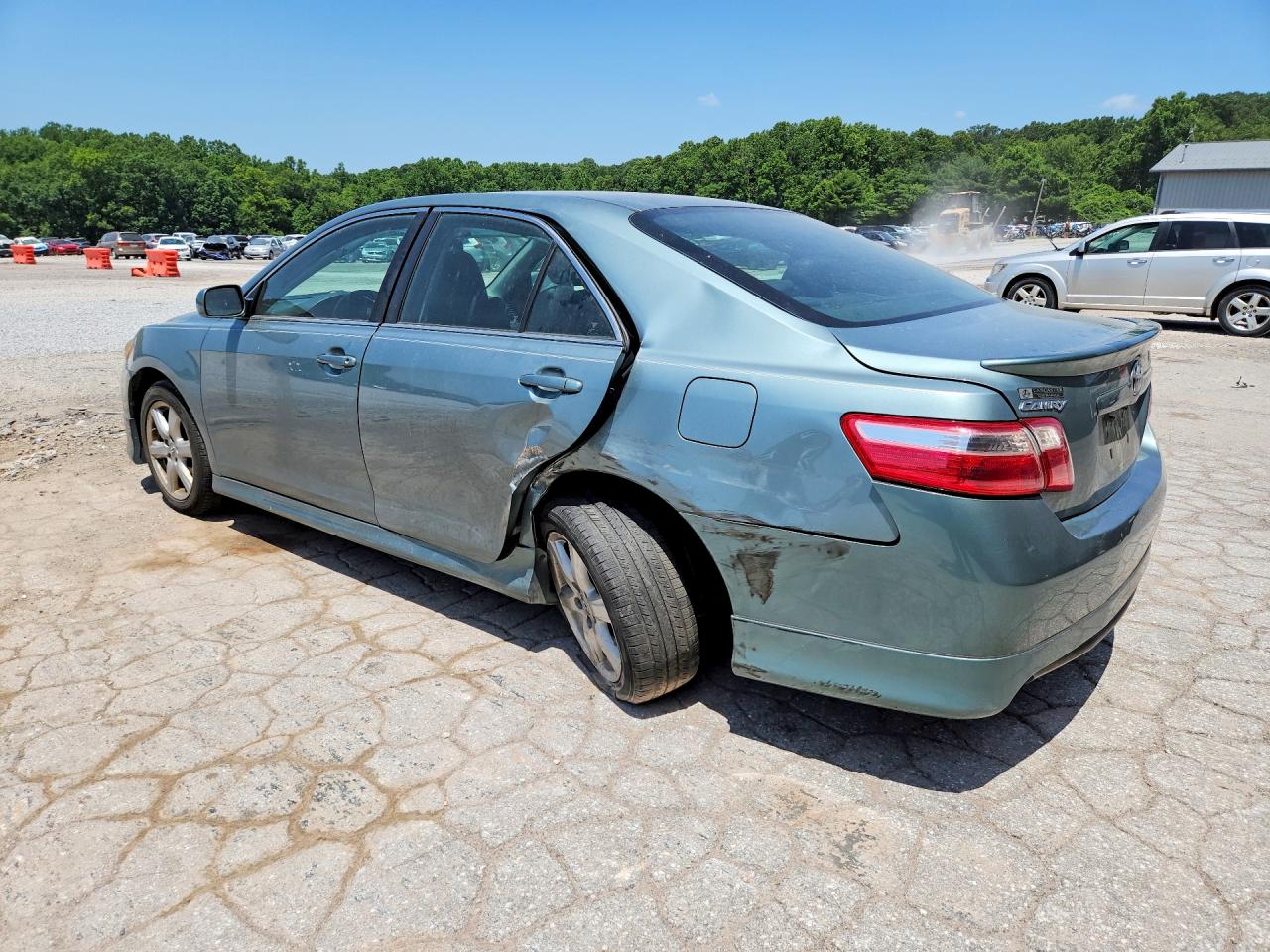 2007 Toyota Camry Se V6 Blue vin: 4T1BK46K47U551419