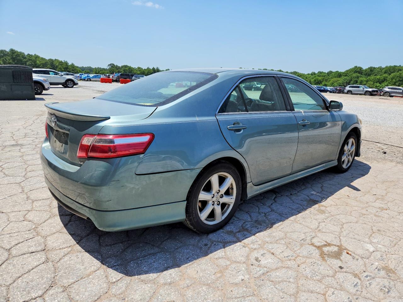 2007 Toyota Camry Se V6 Blue vin: 4T1BK46K47U551419