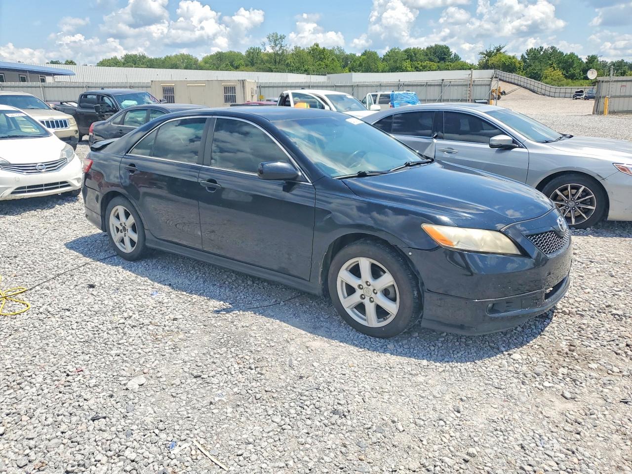 2007 Toyota Camry Se V6 Black vin: 4T1BK46K47U553610