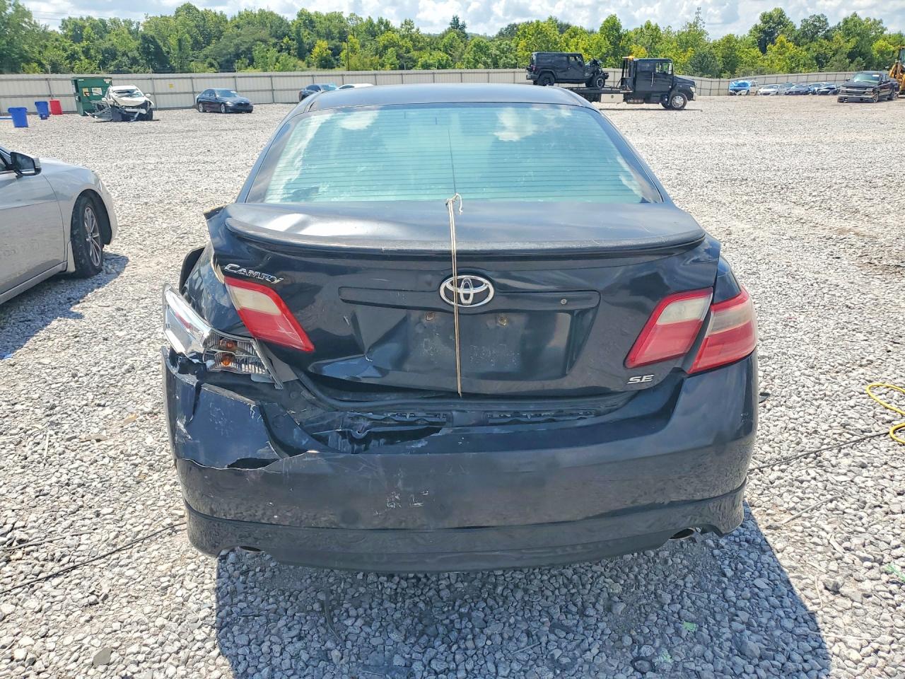 2007 Toyota Camry Se V6 Black vin: 4T1BK46K47U553610