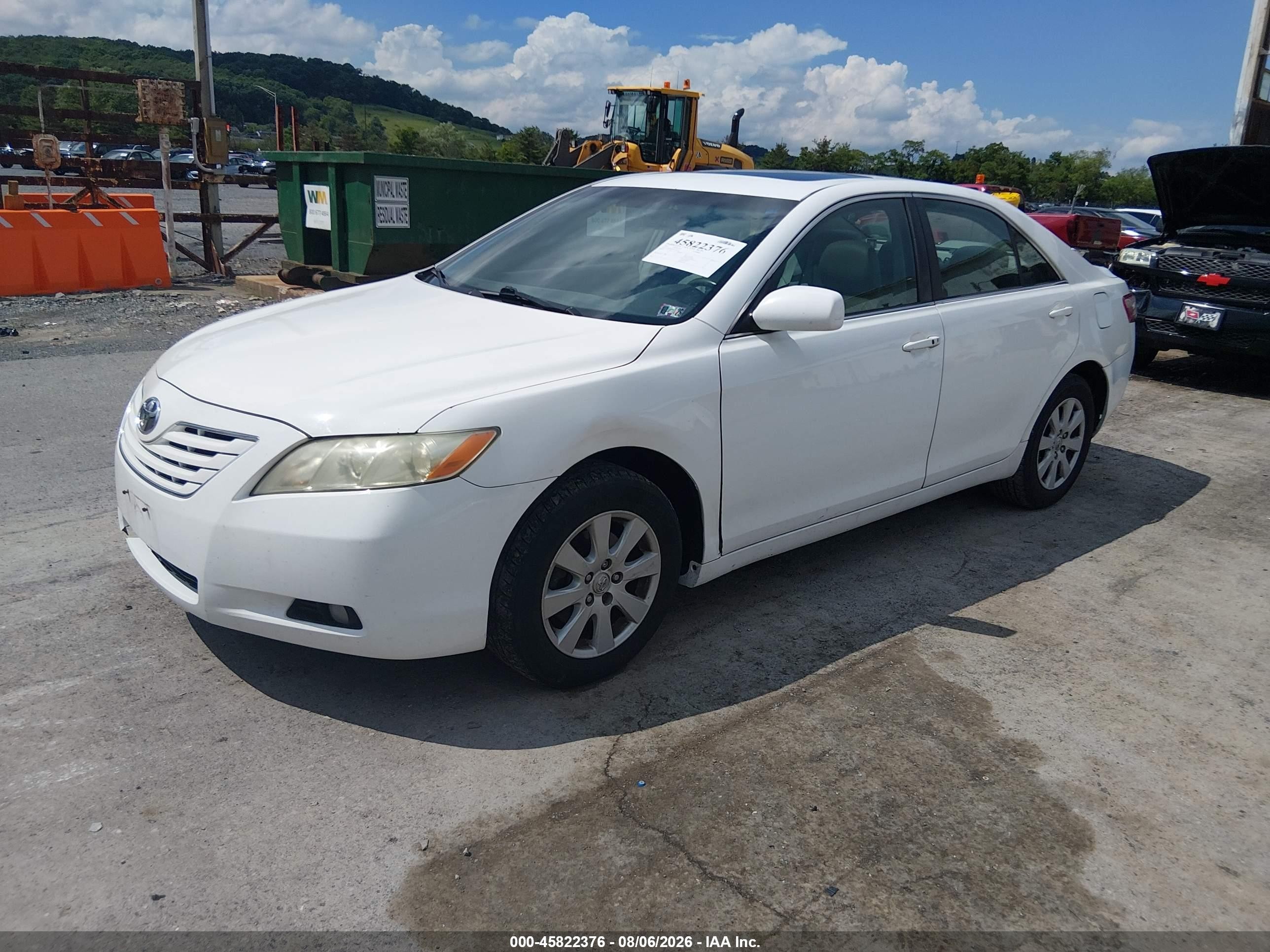 2007 Toyota Camry Xle V6 Белый vin: 4T1BK46K47U554174