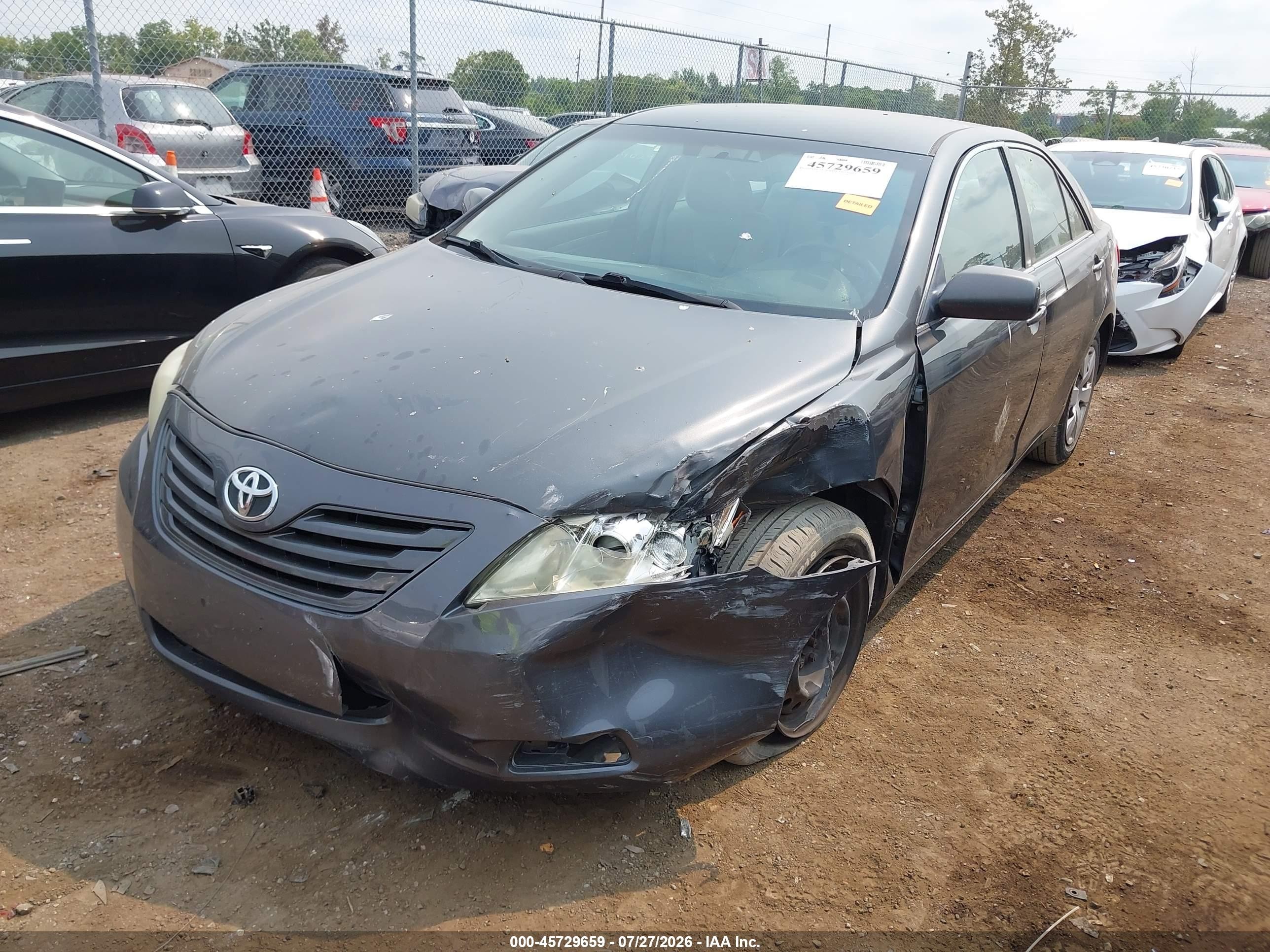 2007 Toyota Camry Le V6 Gray vin: 4T1BK46K47U555874