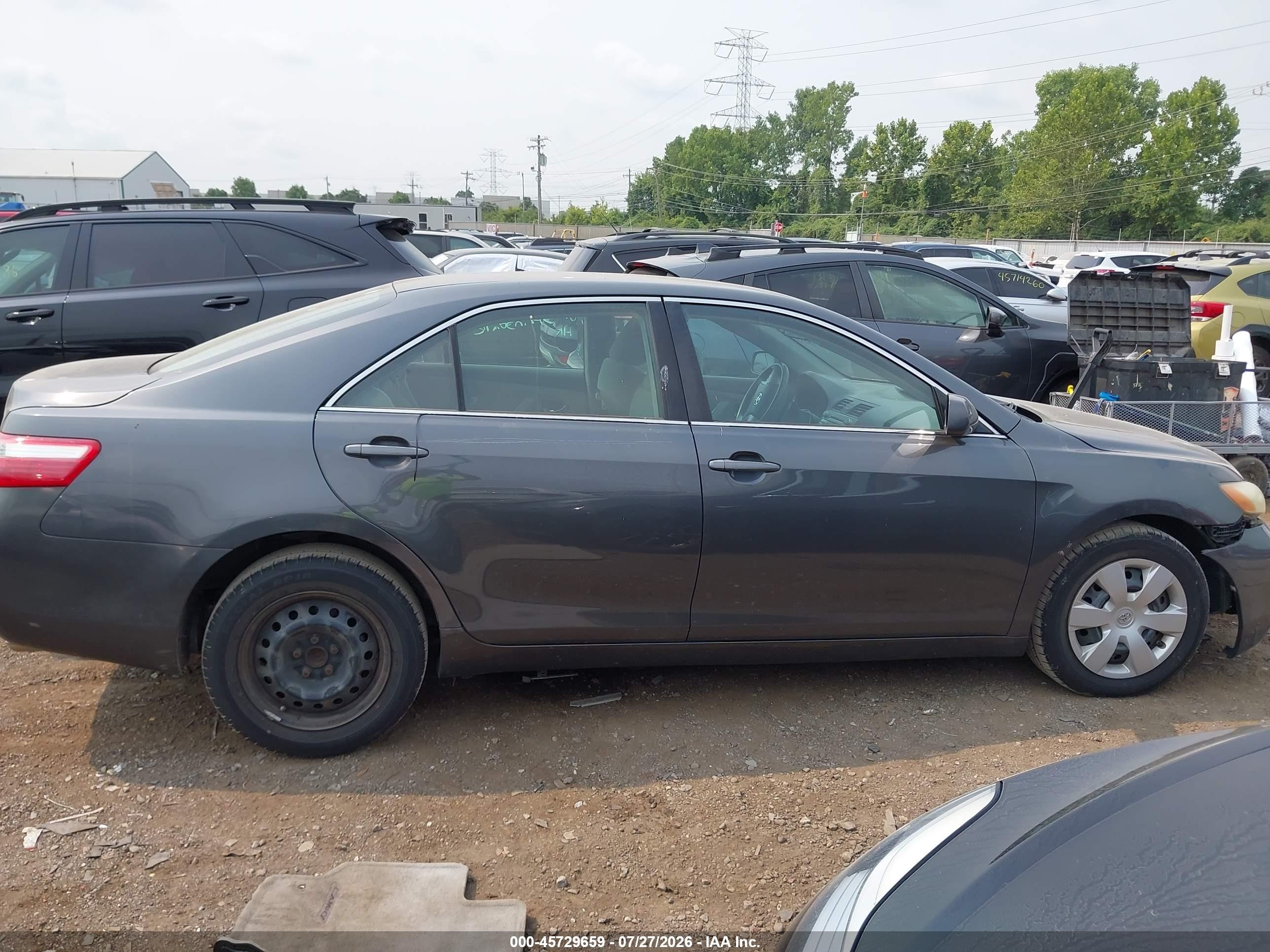 2007 Toyota Camry Le V6 Gray vin: 4T1BK46K47U555874