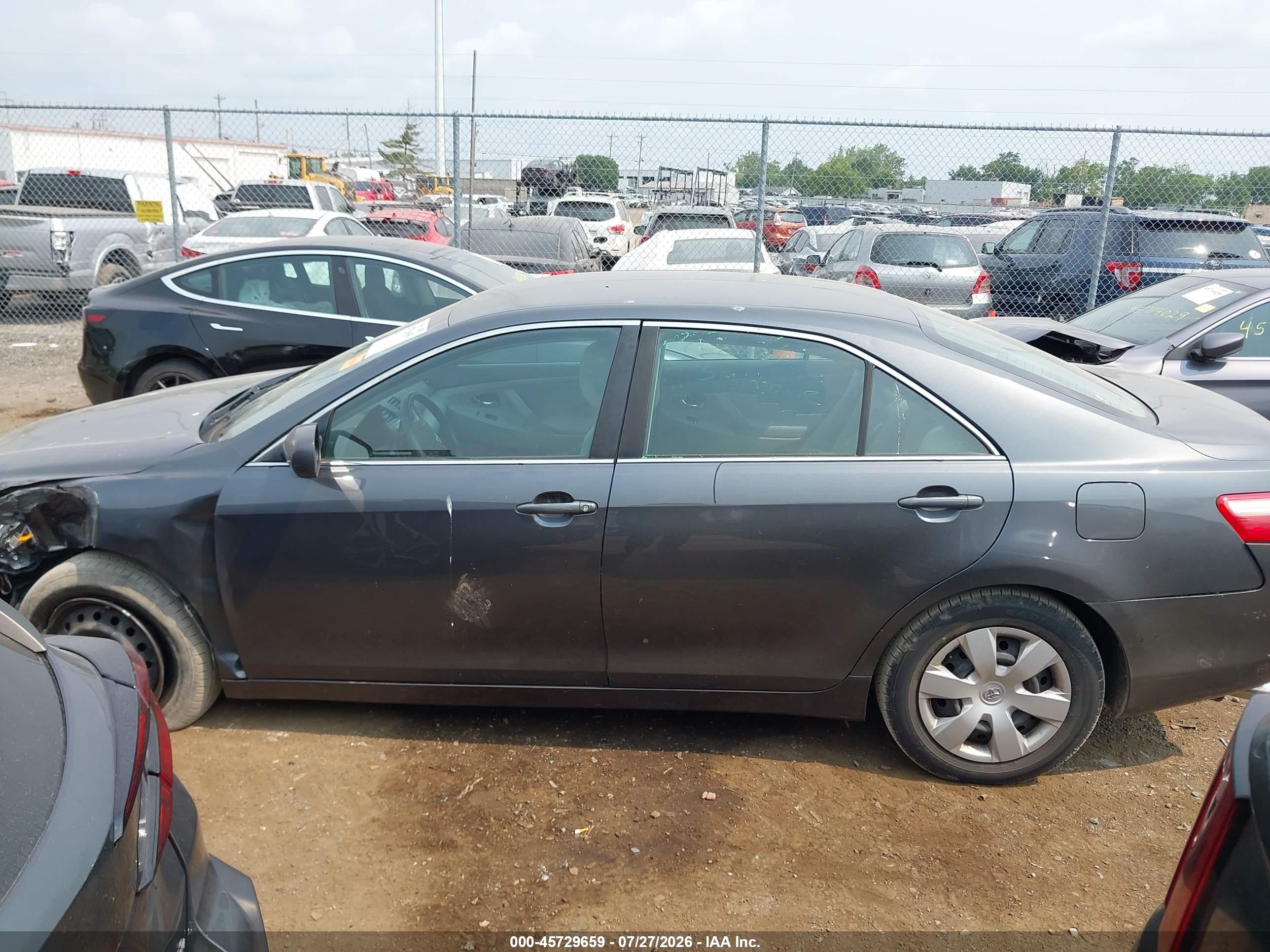 2007 Toyota Camry Le V6 Gray vin: 4T1BK46K47U555874