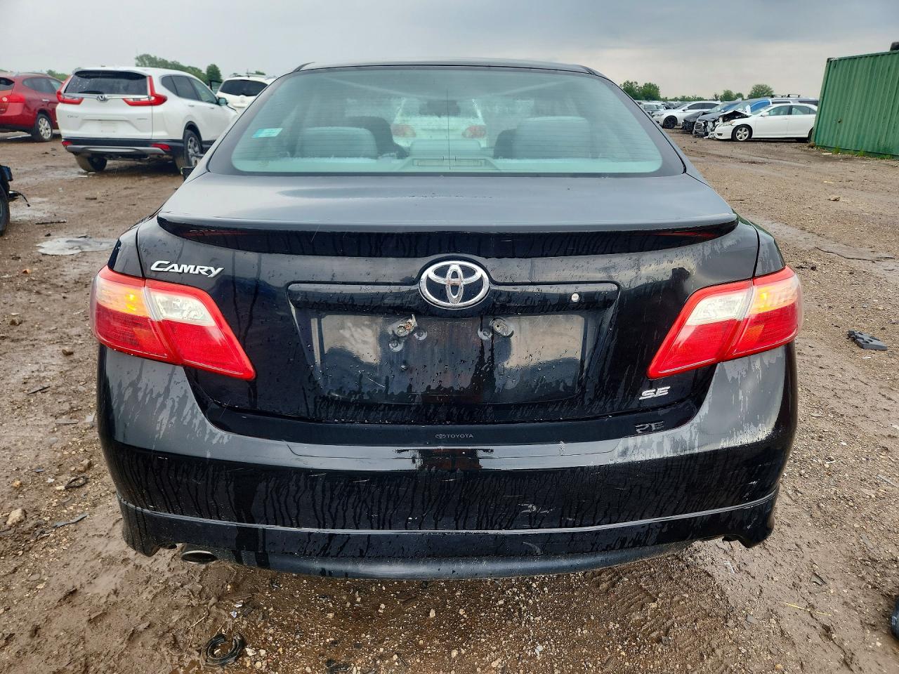 2008 Toyota Camry Se V6 Black vin: 4T1BK46K48U063282