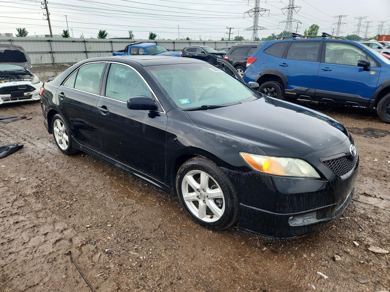 2008 Toyota Camry Se V6 Black vin: 4T1BK46K48U063282