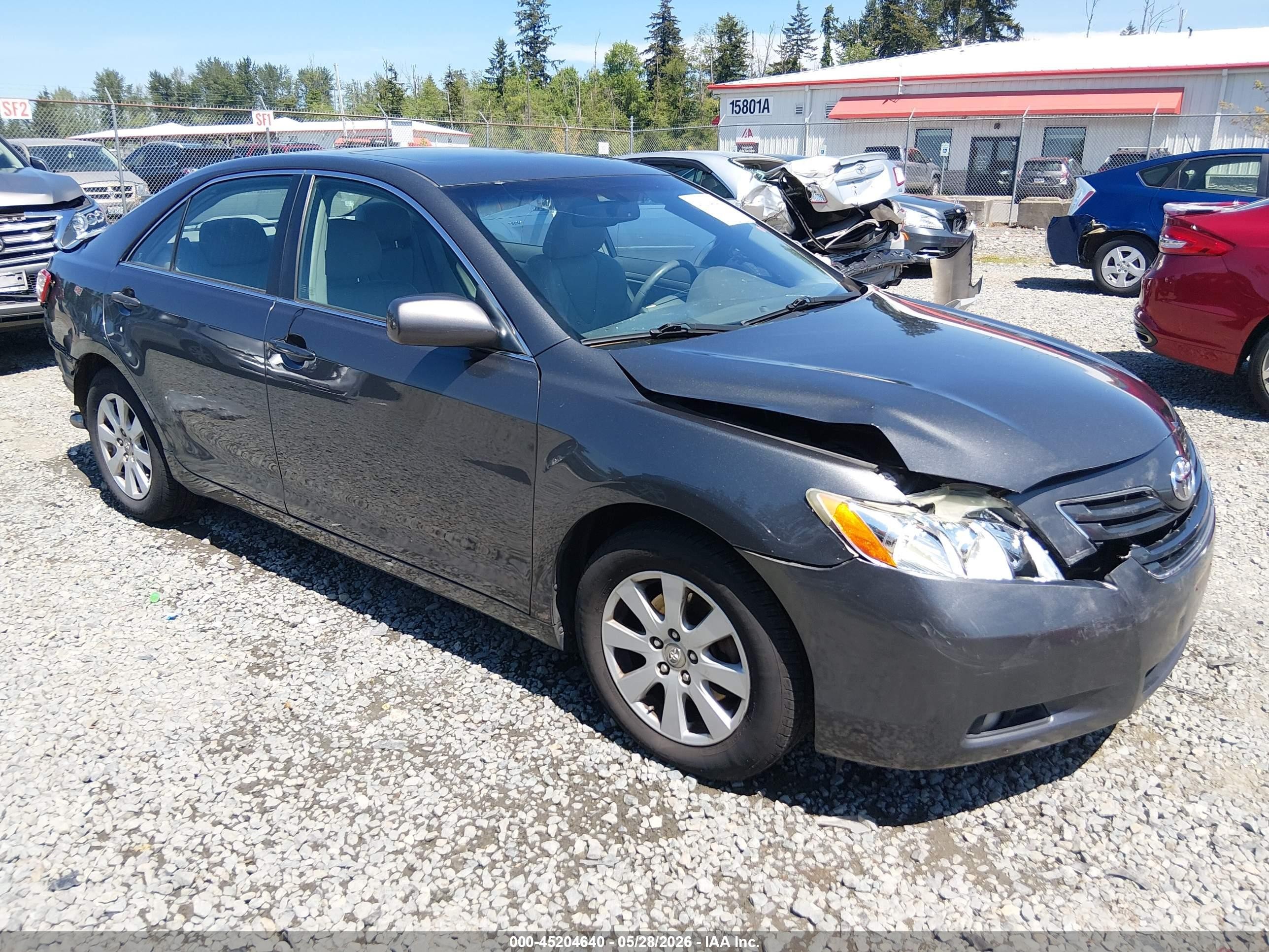 2008 Toyota Camry Xle V6 Gray vin: 4T1BK46K48U570005