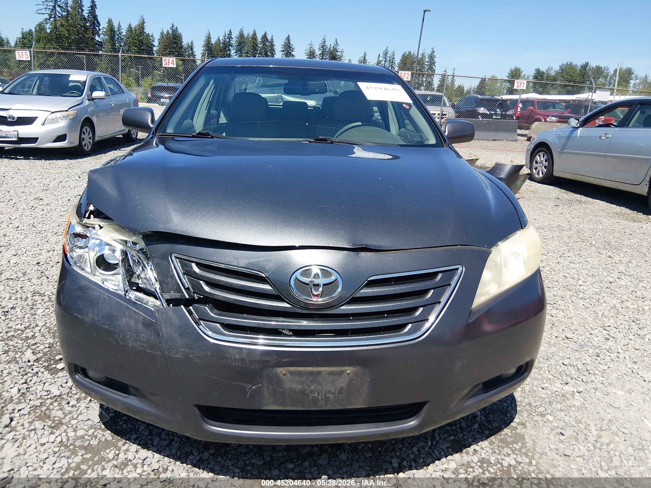2008 Toyota Camry Xle V6 Gray vin: 4T1BK46K48U570005
