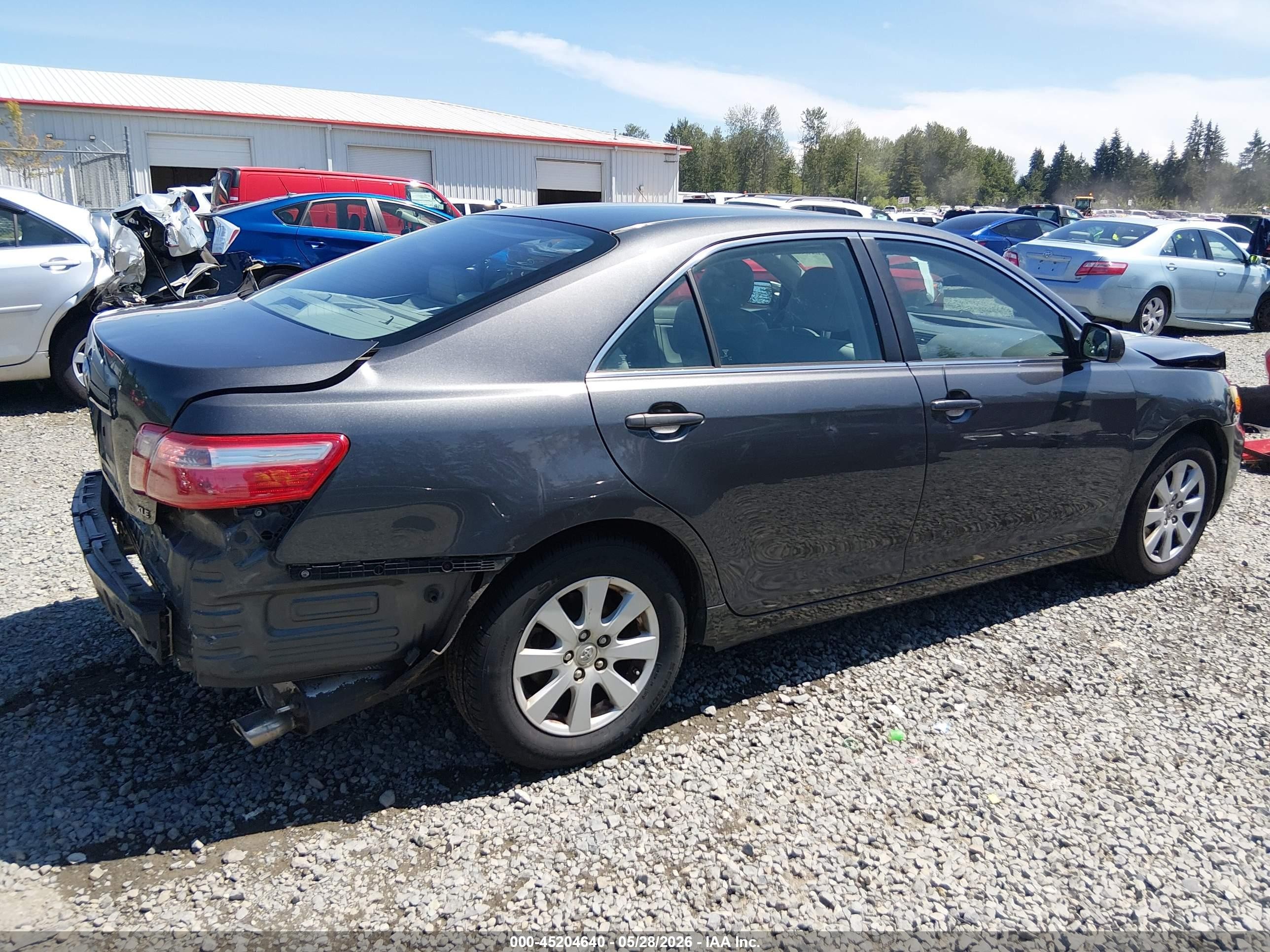 2008 Toyota Camry Xle V6 Gray vin: 4T1BK46K48U570005