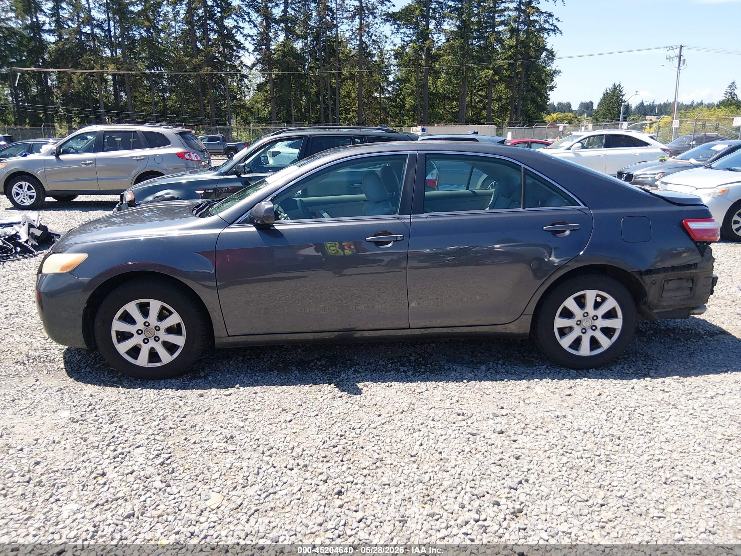 2008 Toyota Camry Xle V6 Gray vin: 4T1BK46K48U570005