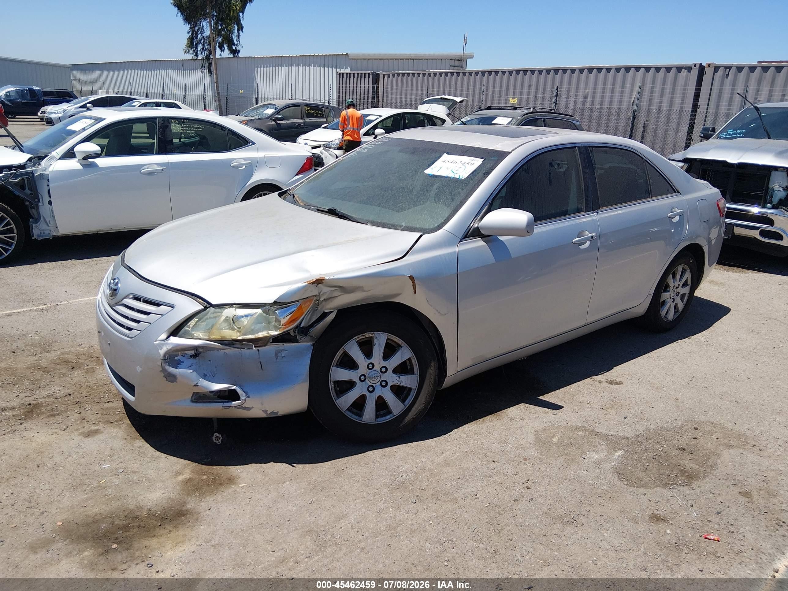 2009 Toyota Camry Xle V6 Silver vin: 4T1BK46K49U074025