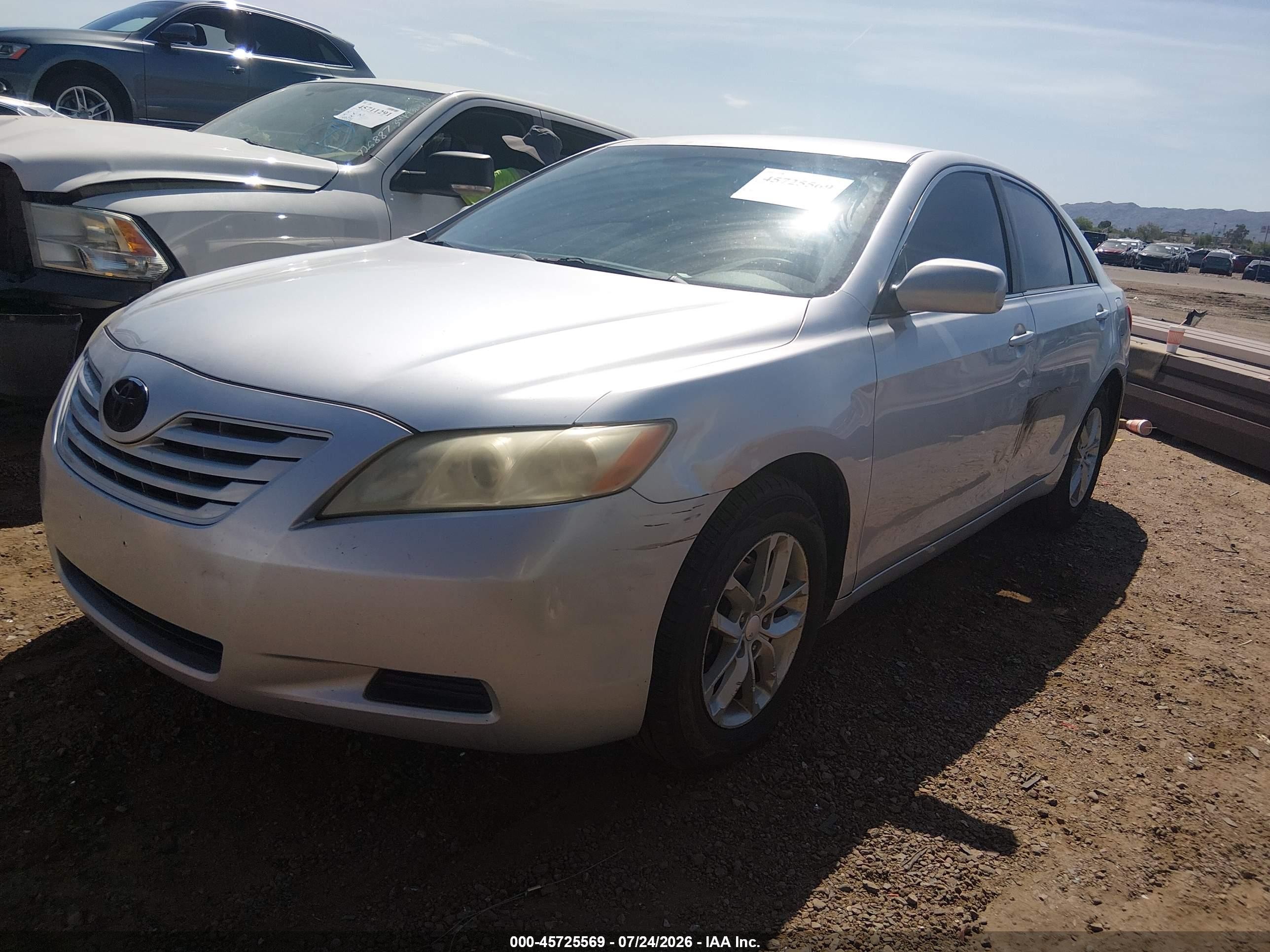 2009 Toyota Camry Le V6 Silver vin: 4T1BK46K49U083503
