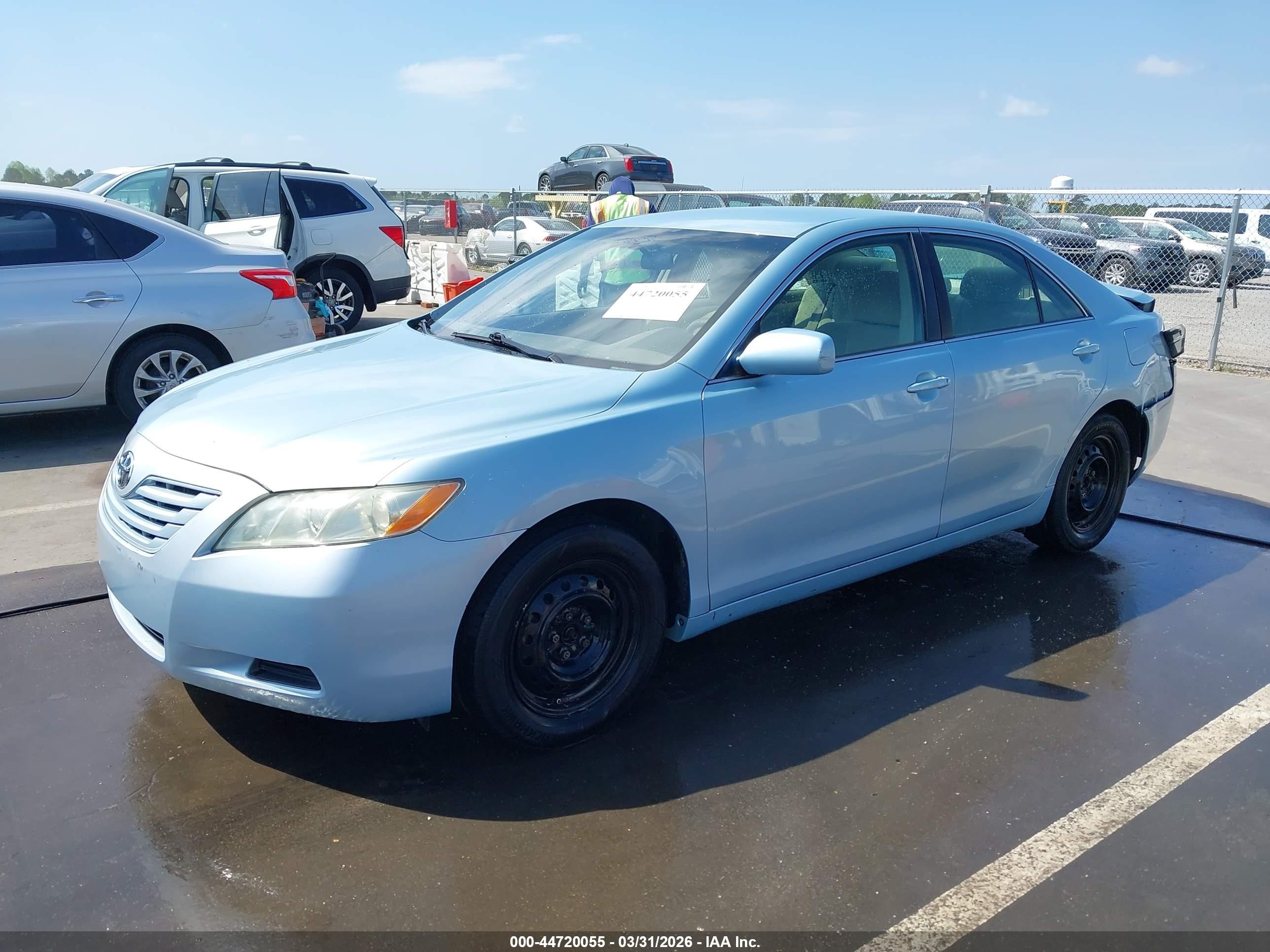 2009 Toyota Camry Le V6 Light Blue vin: 4T1BK46K49U595200