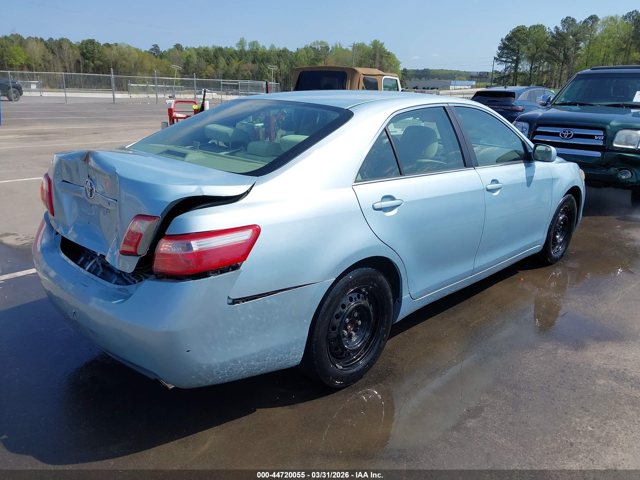 2009 Toyota Camry Le V6 Light Blue vin: 4T1BK46K49U595200