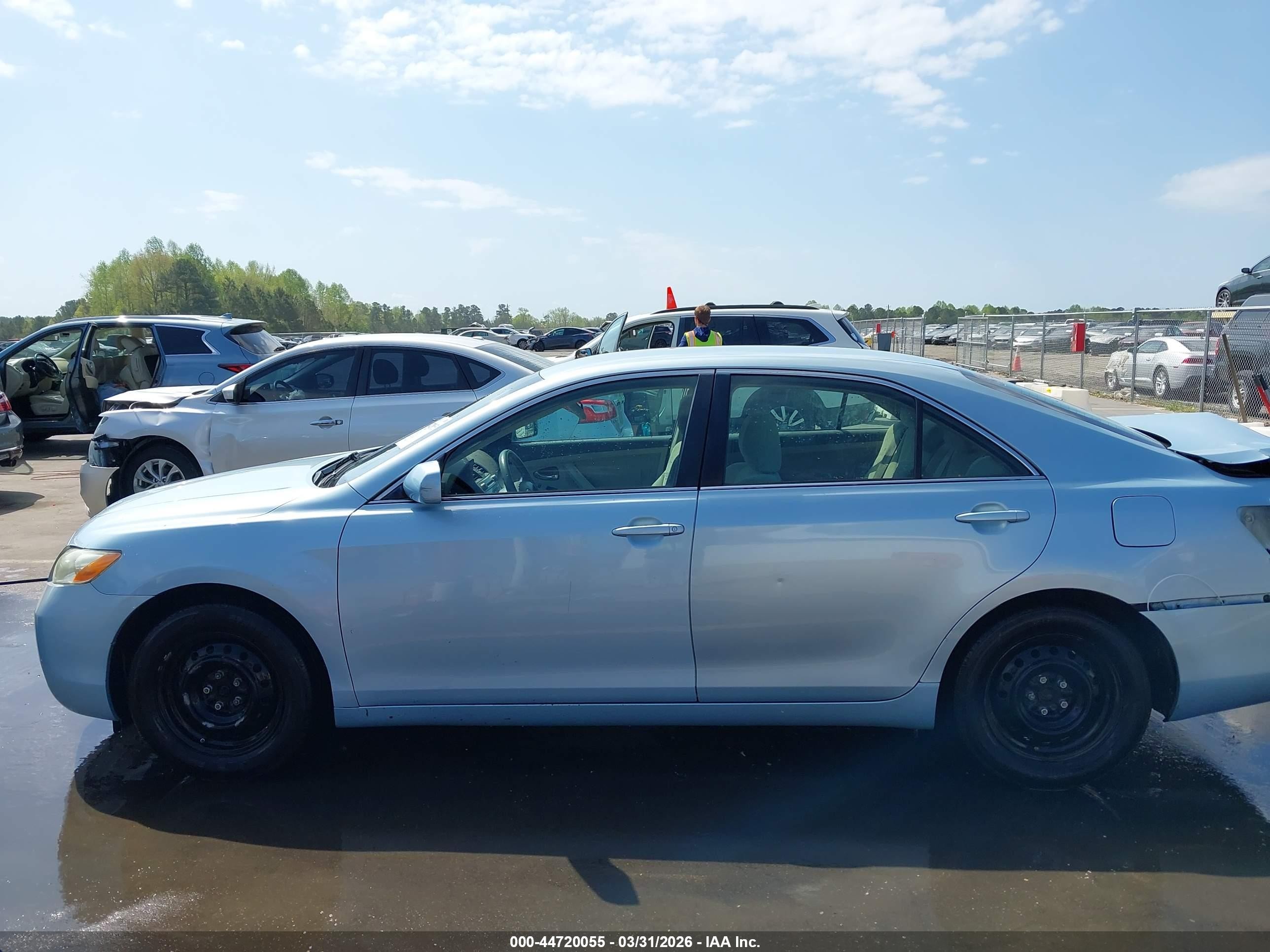2009 Toyota Camry Le V6 Light Blue vin: 4T1BK46K49U595200
