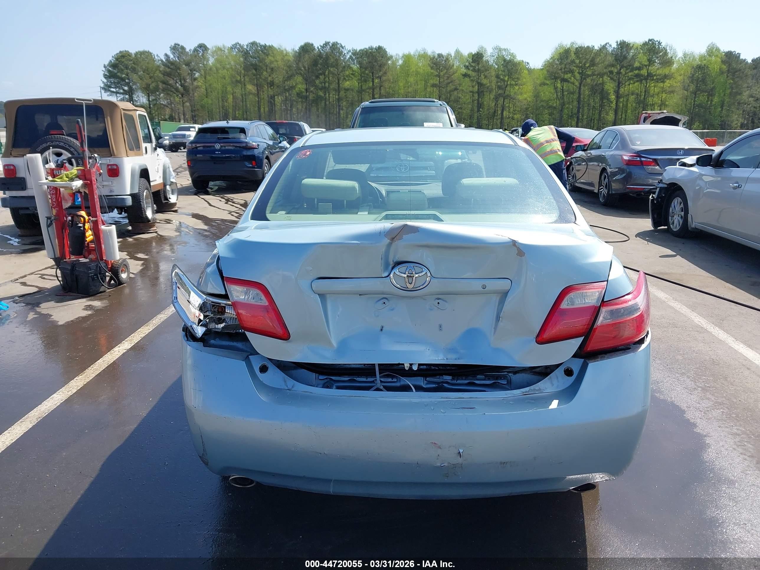 2009 Toyota Camry Le V6 Light Blue vin: 4T1BK46K49U595200