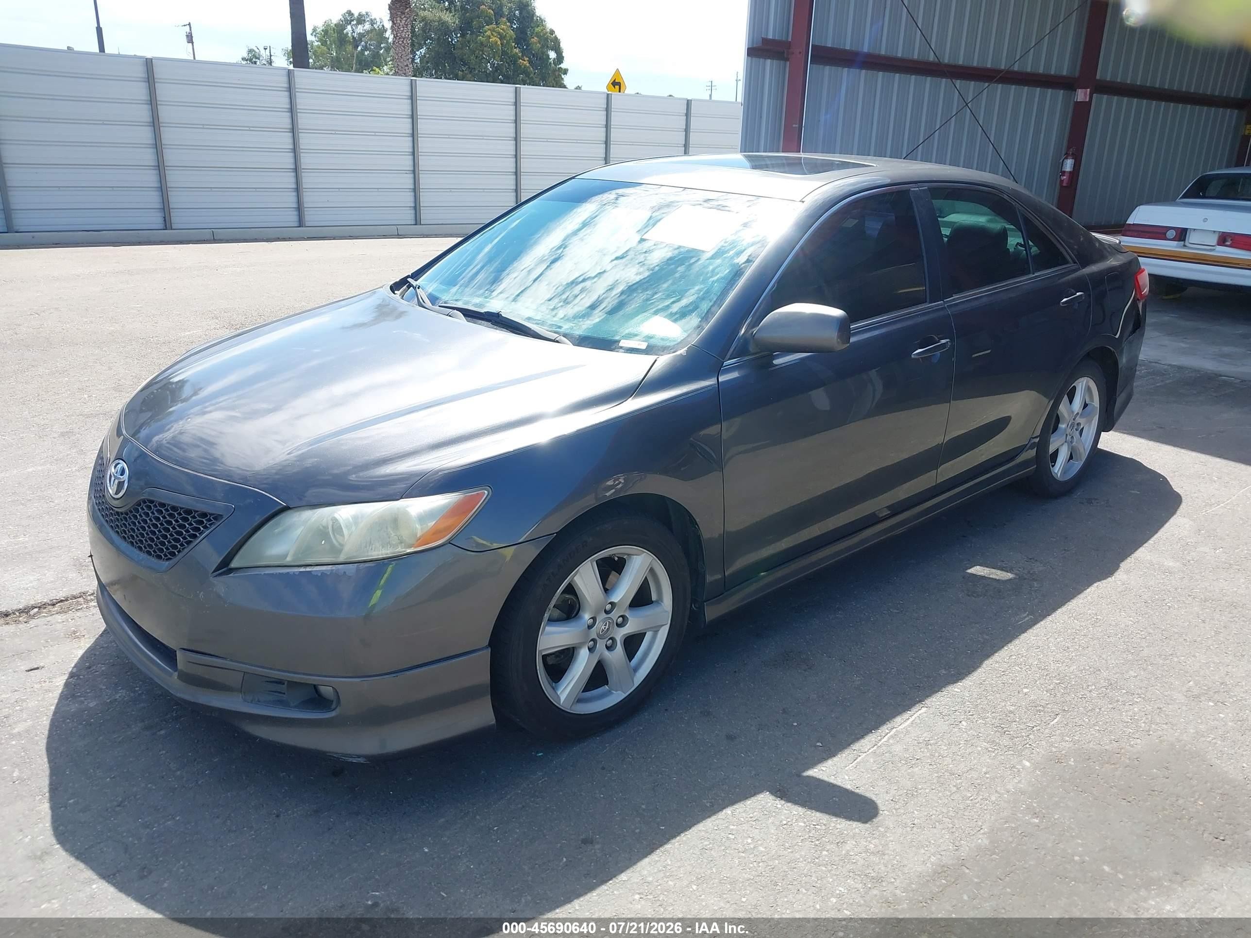 2007 Toyota Camry Se V6 Gray vin: 4T1BK46K57U026420
