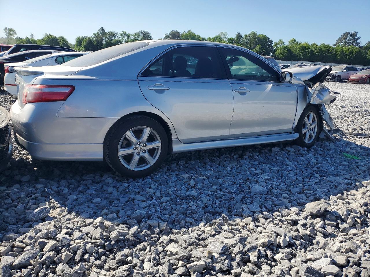2007 Toyota Camry Se V6 Silver vin: 4T1BK46K57U030645