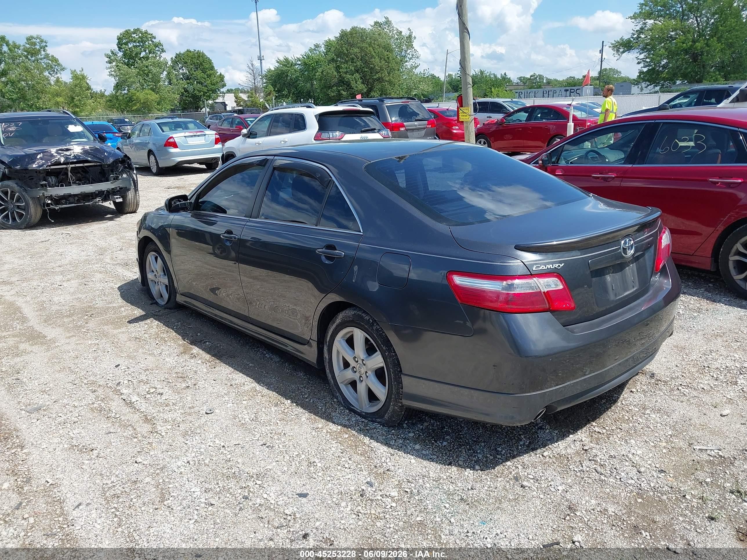 2007 Toyota Camry Se V6 Gray vin: 4T1BK46K57U046036