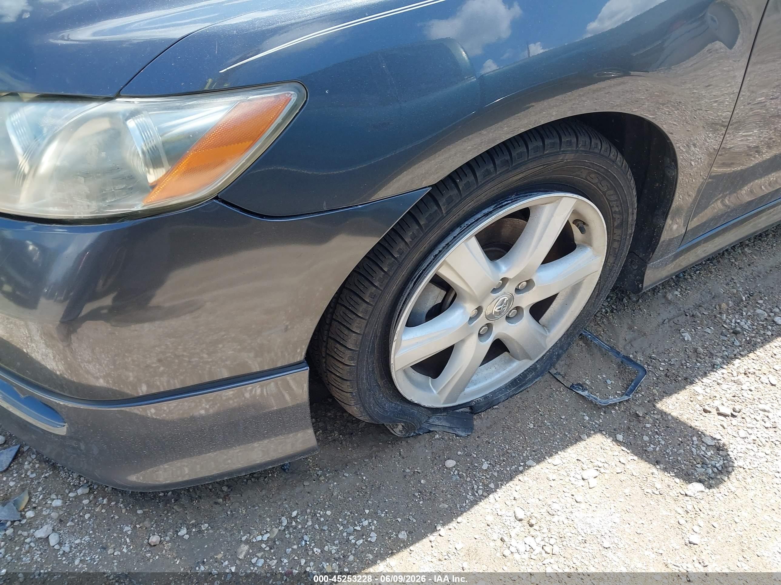 2007 Toyota Camry Se V6 Gray vin: 4T1BK46K57U046036