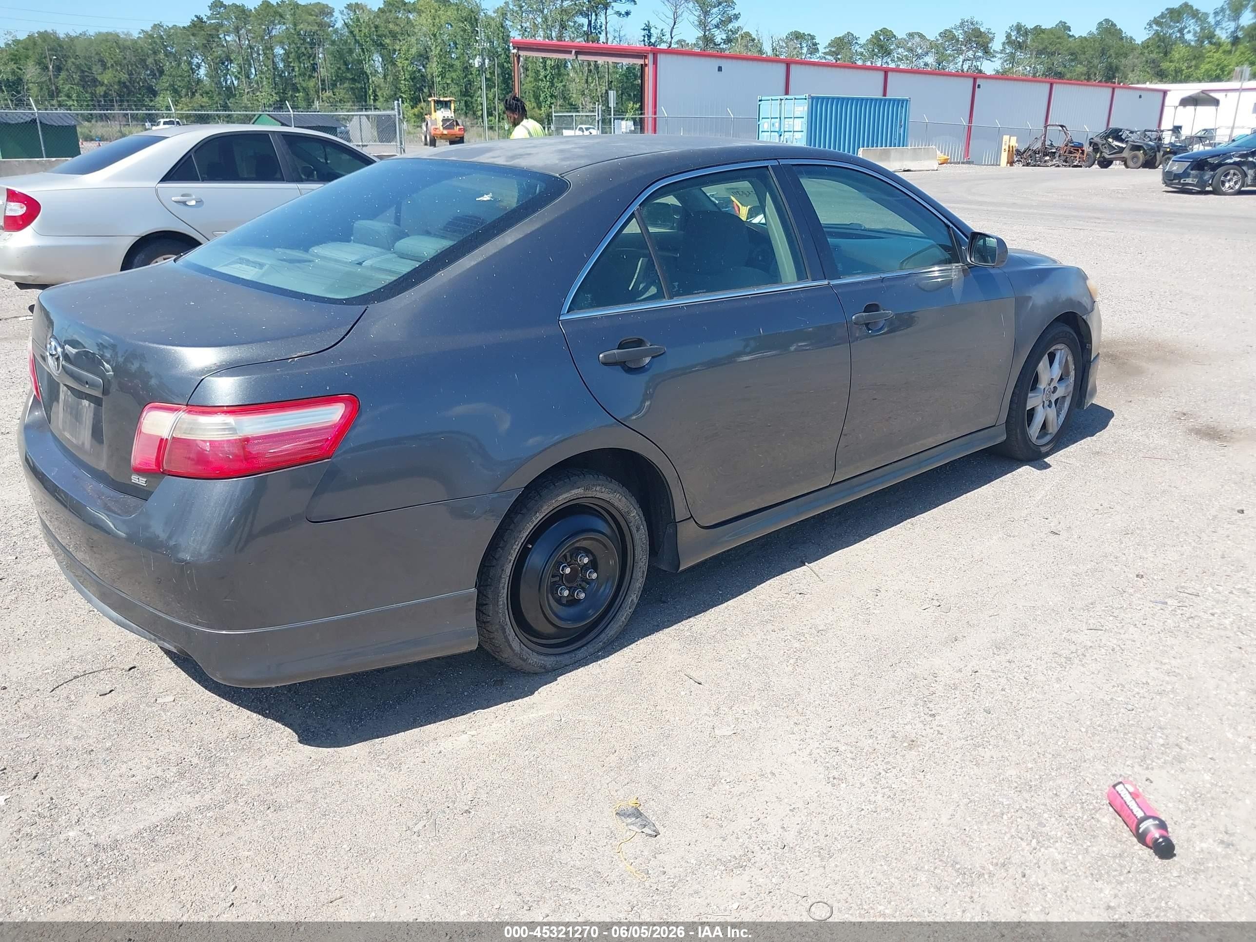 2007 Toyota Camry Se V6 Gray vin: 4T1BK46K57U049440